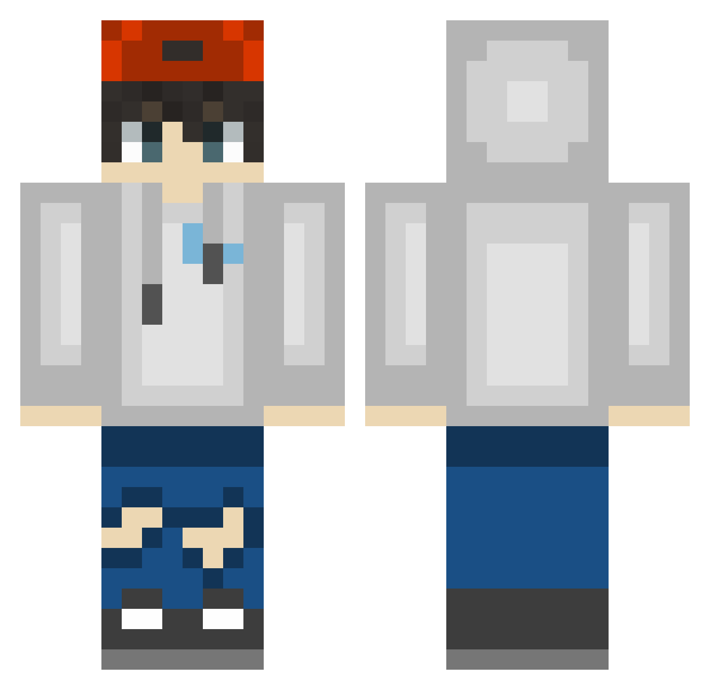 Poldudn_ Minecraft skin, front and back view