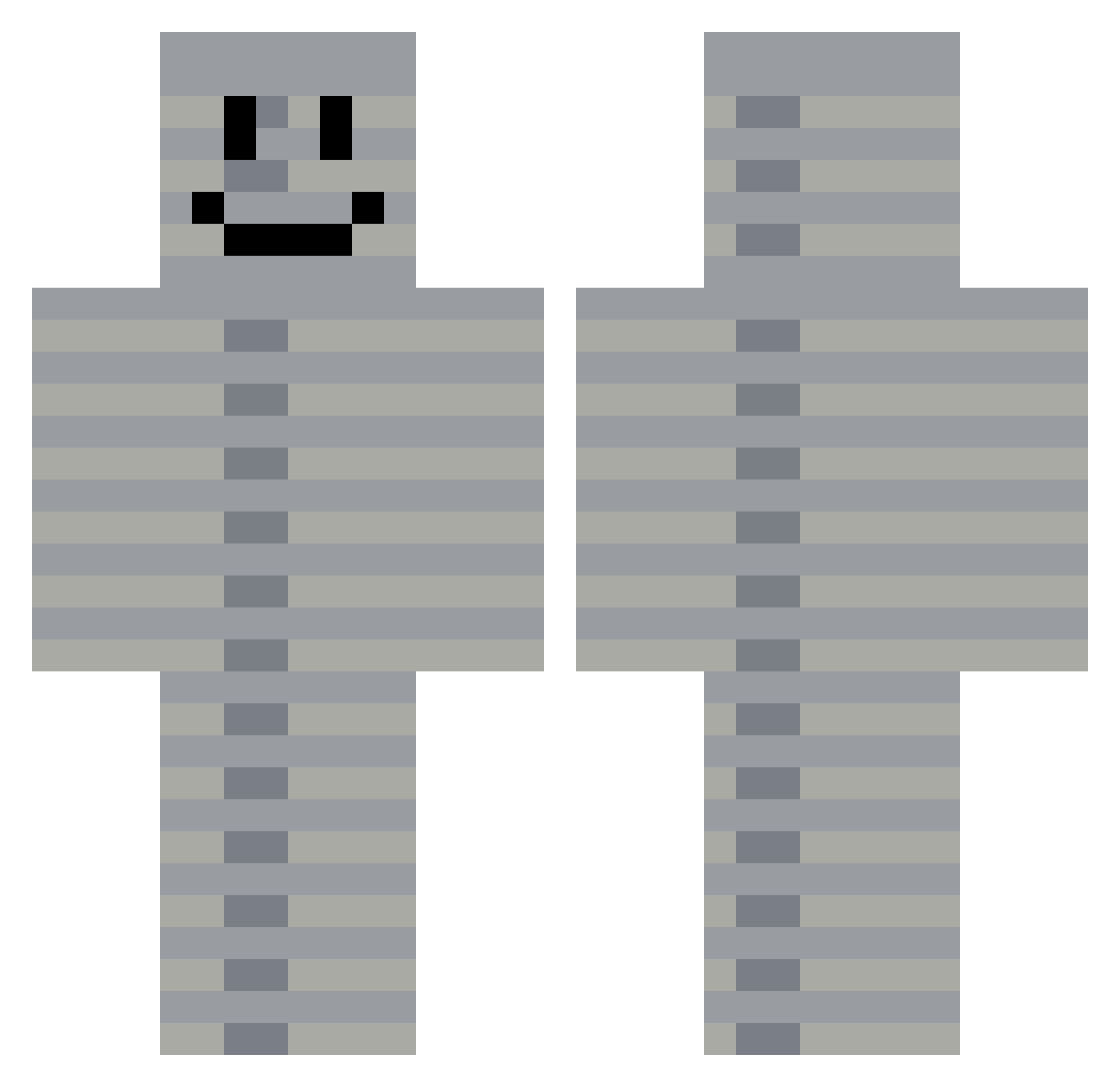TdogOh9 Minecraft skin, front and back view