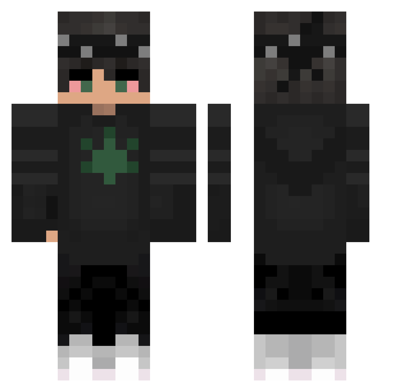 ug4y Minecraft skin, front and back view
