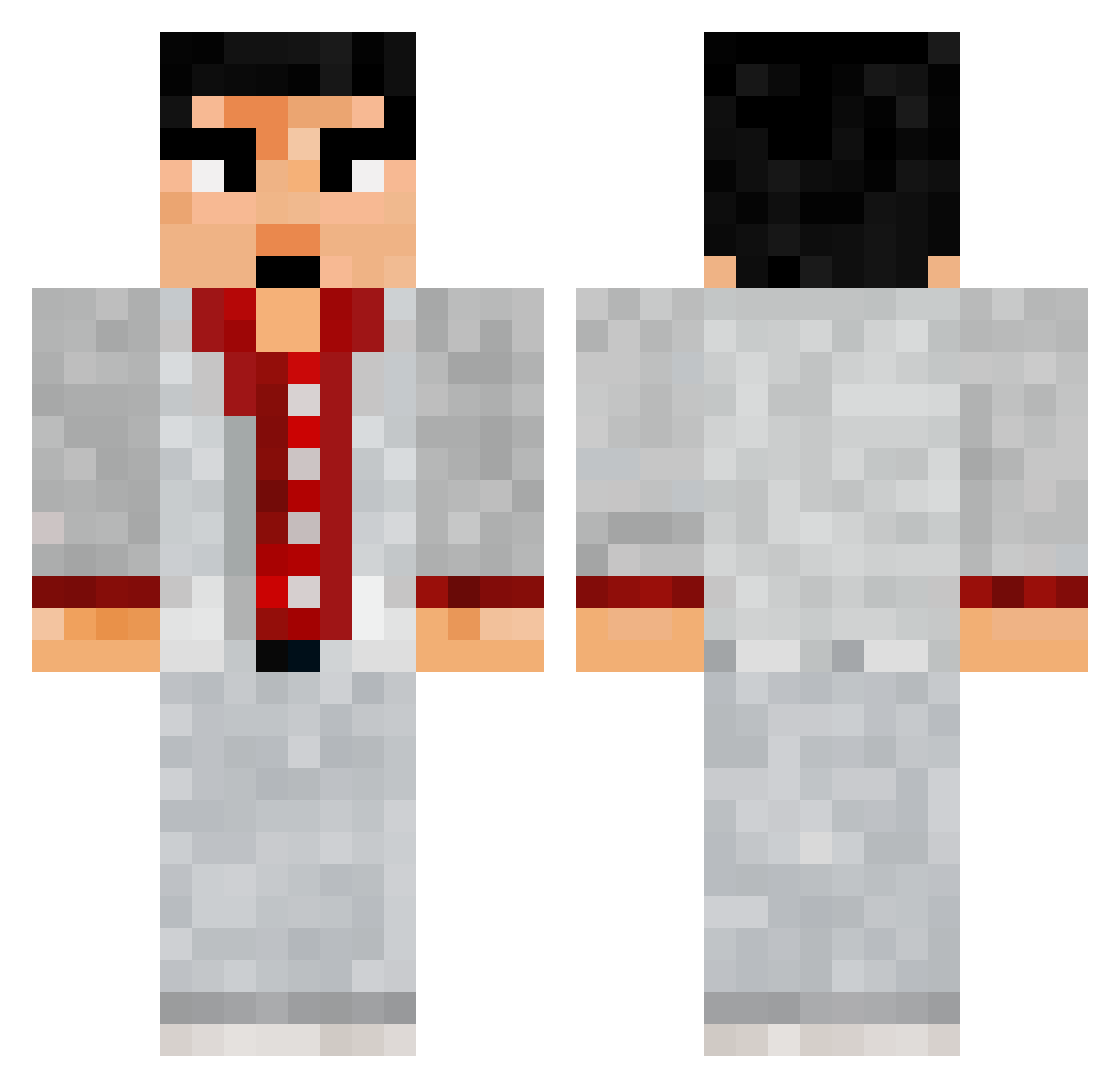 SpessMareen Minecraft skin, front and back view