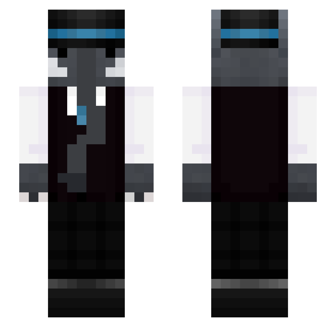 ElefantAmSabbern Minecraft skin, front and back view