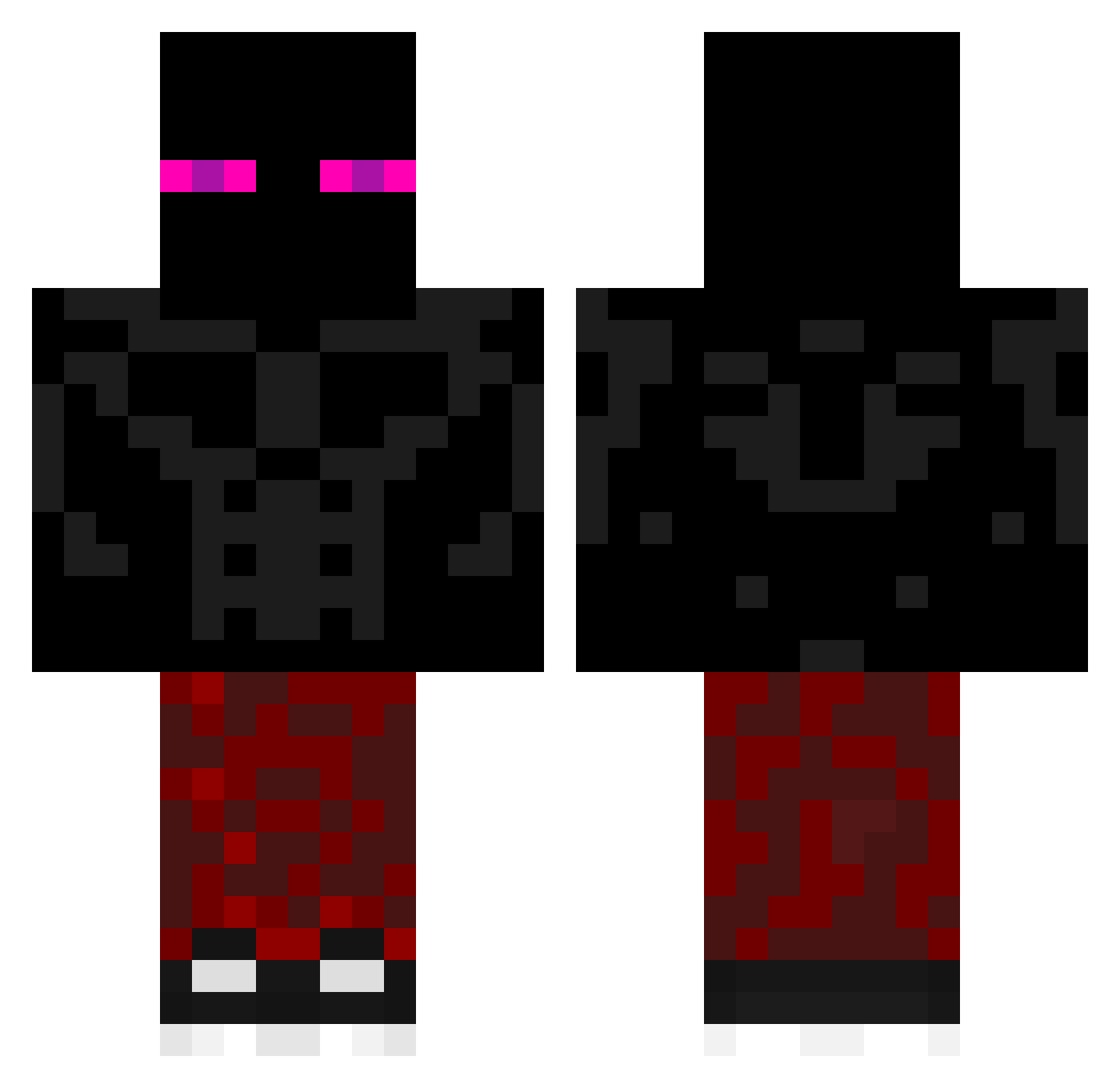 Endercraft1019 Minecraft skin, front and back view