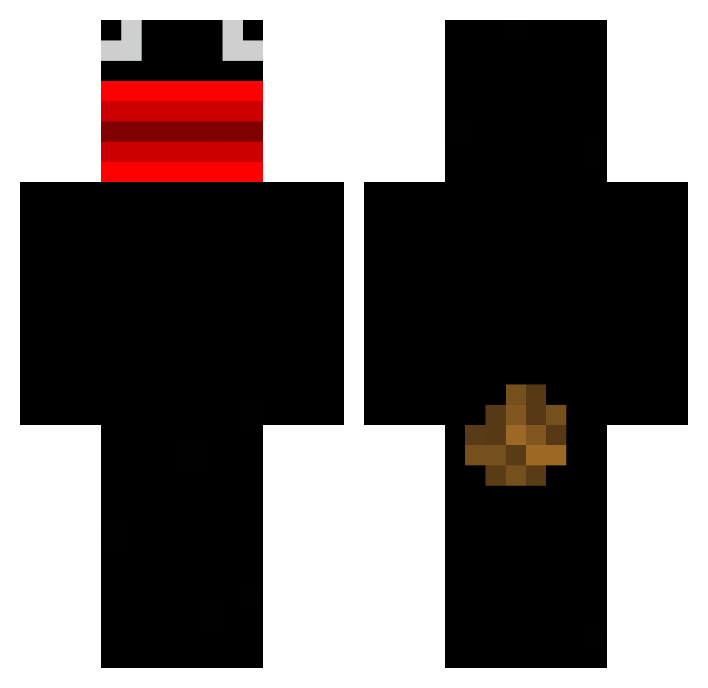 Terrorzwerg4 Minecraft skin, front and back view