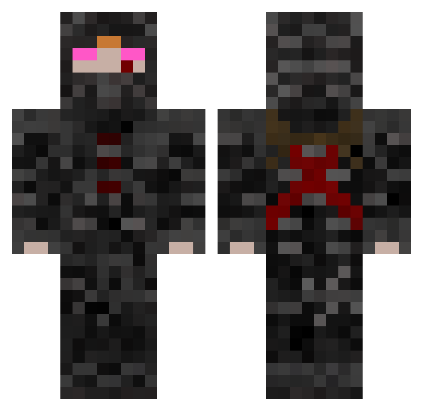 SirEpoch Minecraft skin, front and back view