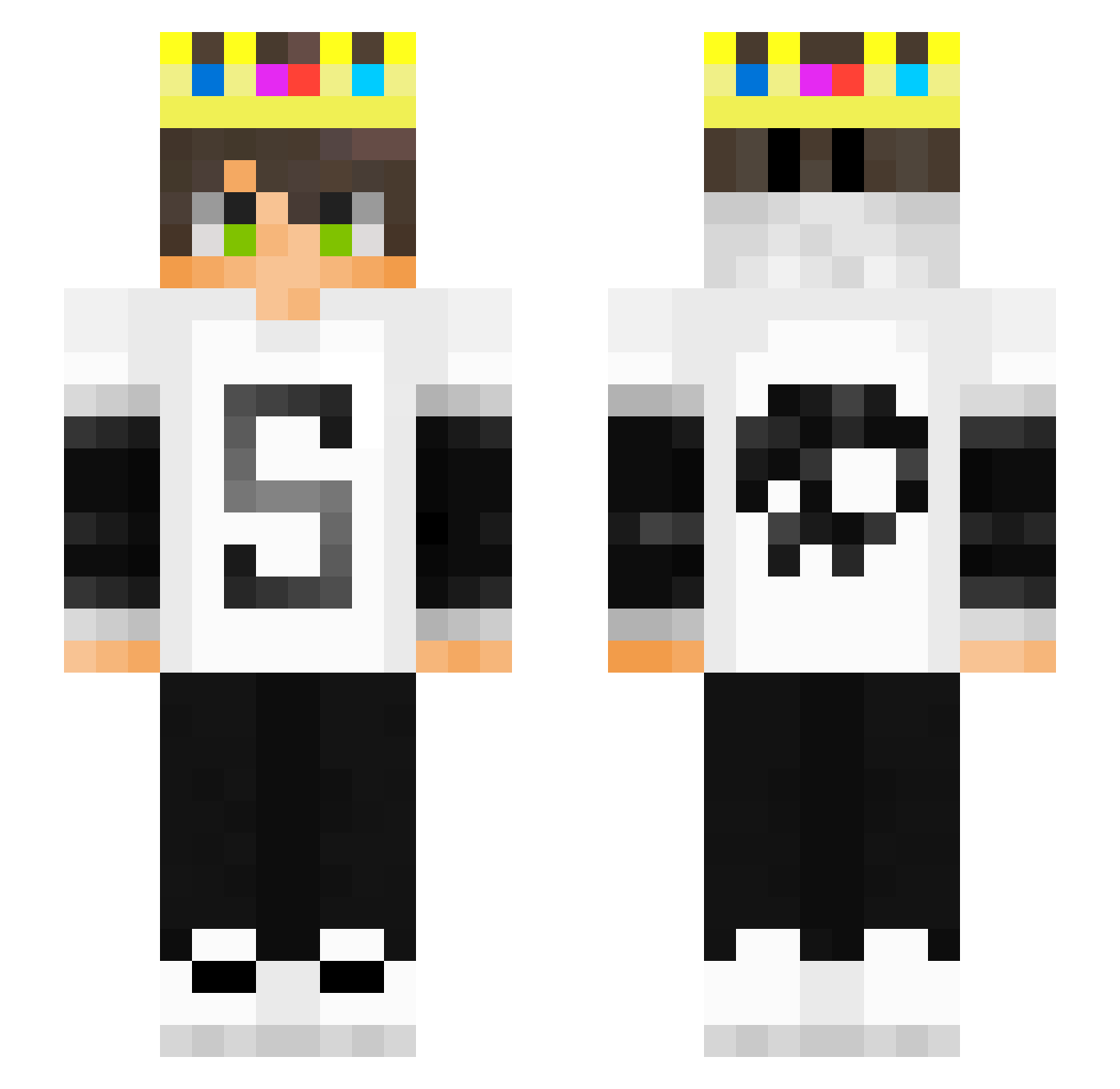 ItzmeKnang_ Minecraft skin, front and back view