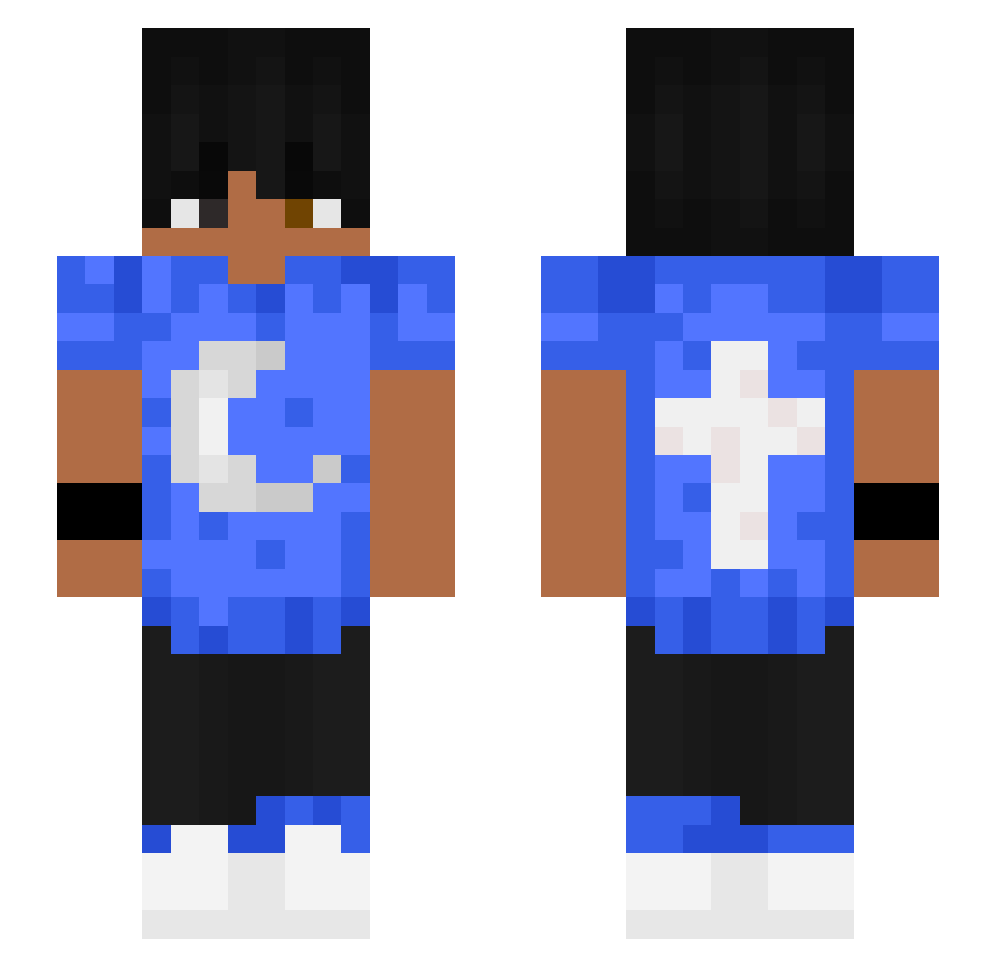 _Theuzin Minecraft skin, front and back view
