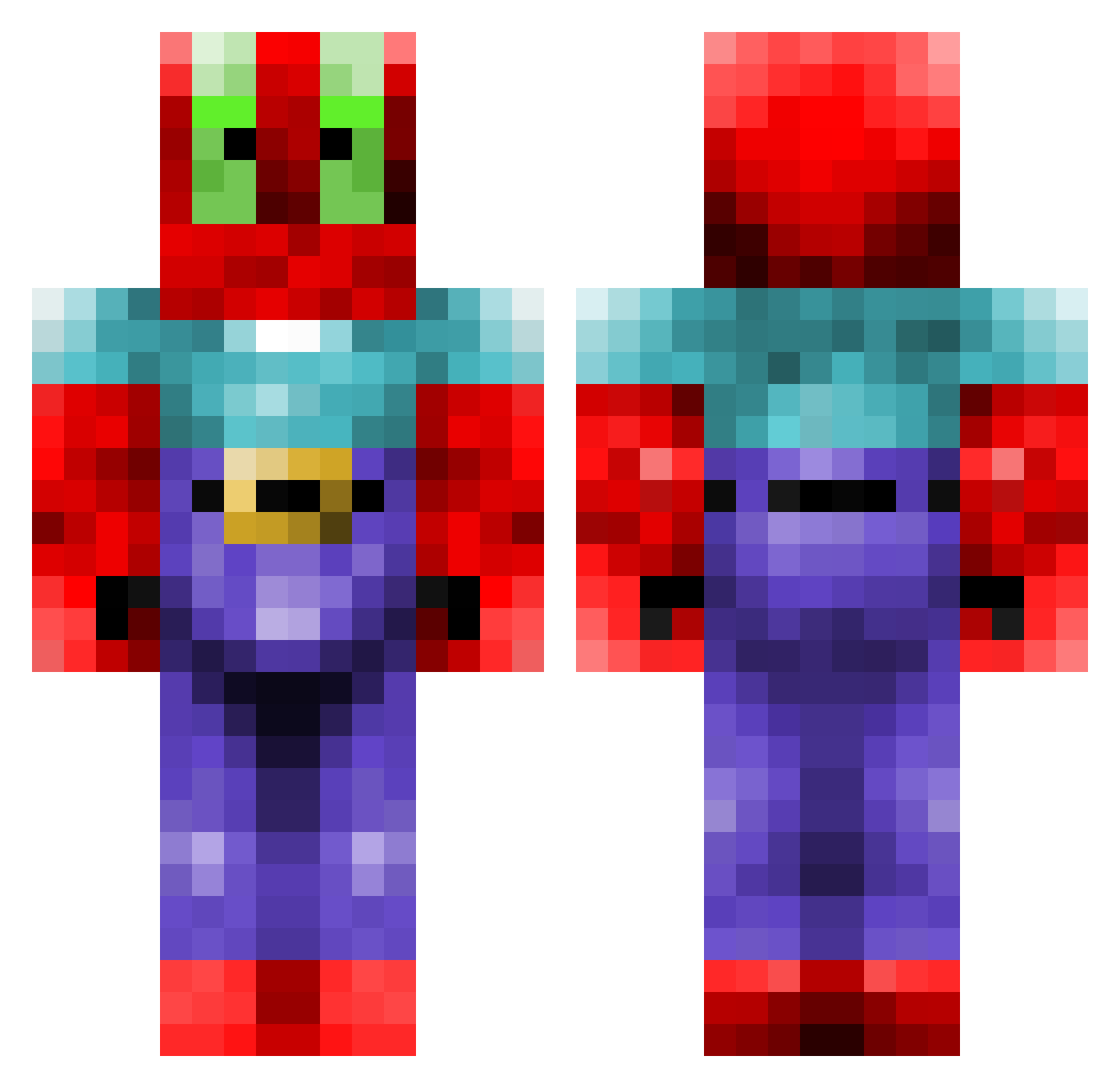 giumogny Minecraft skin, front and back view