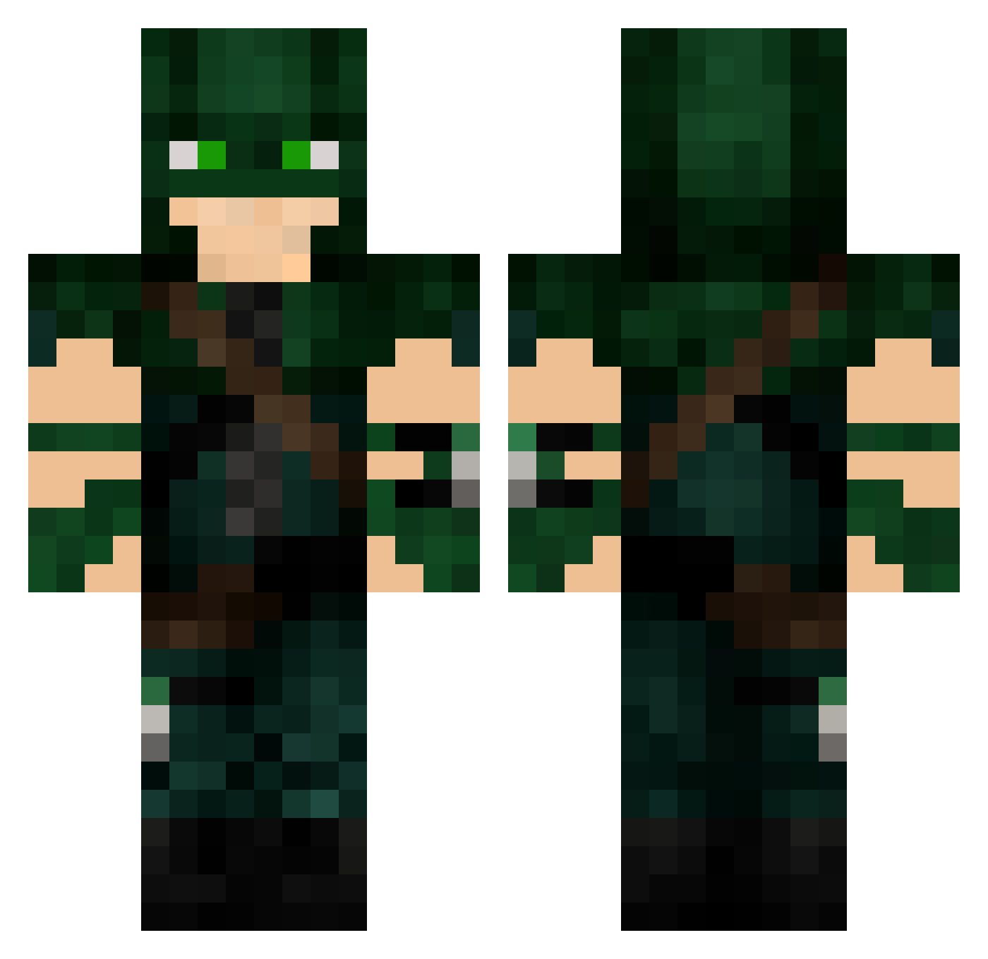 TheLugo Minecraft skin, front and back view