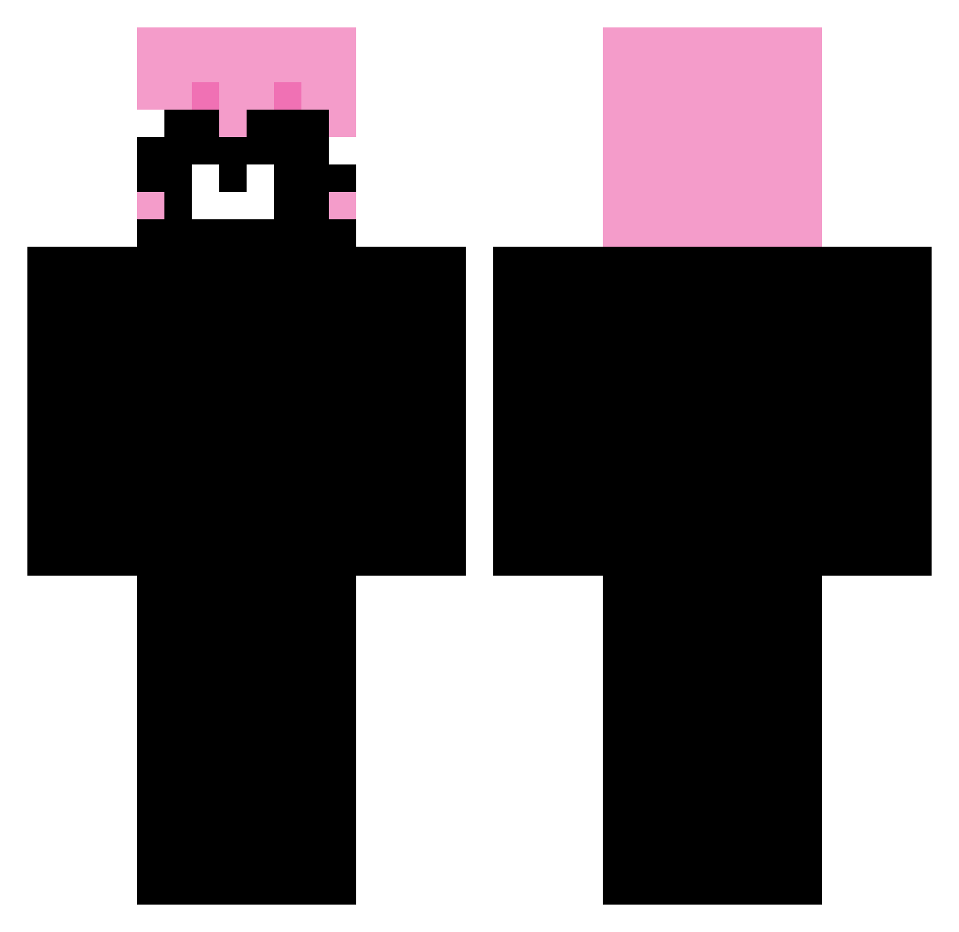 Ratoyoon Minecraft skin, front and back view