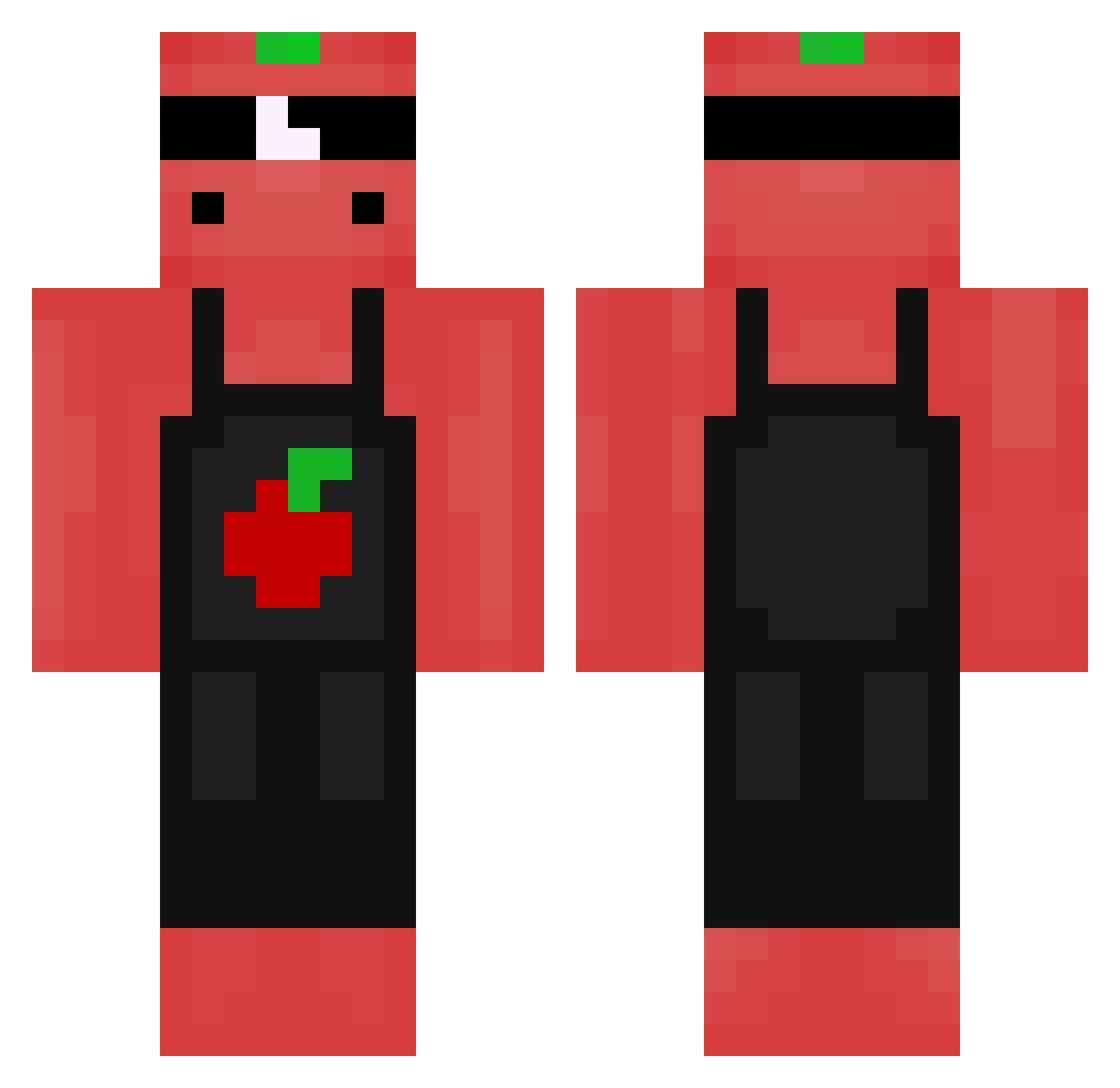 Lico__ Minecraft skin, front and back view