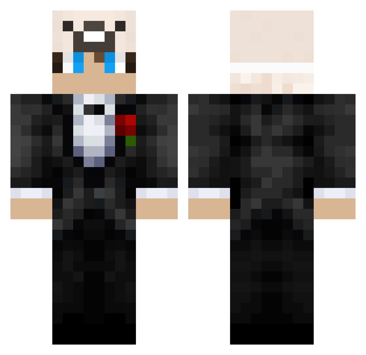 Lord_Of_Llamaz Minecraft skin, front and back view