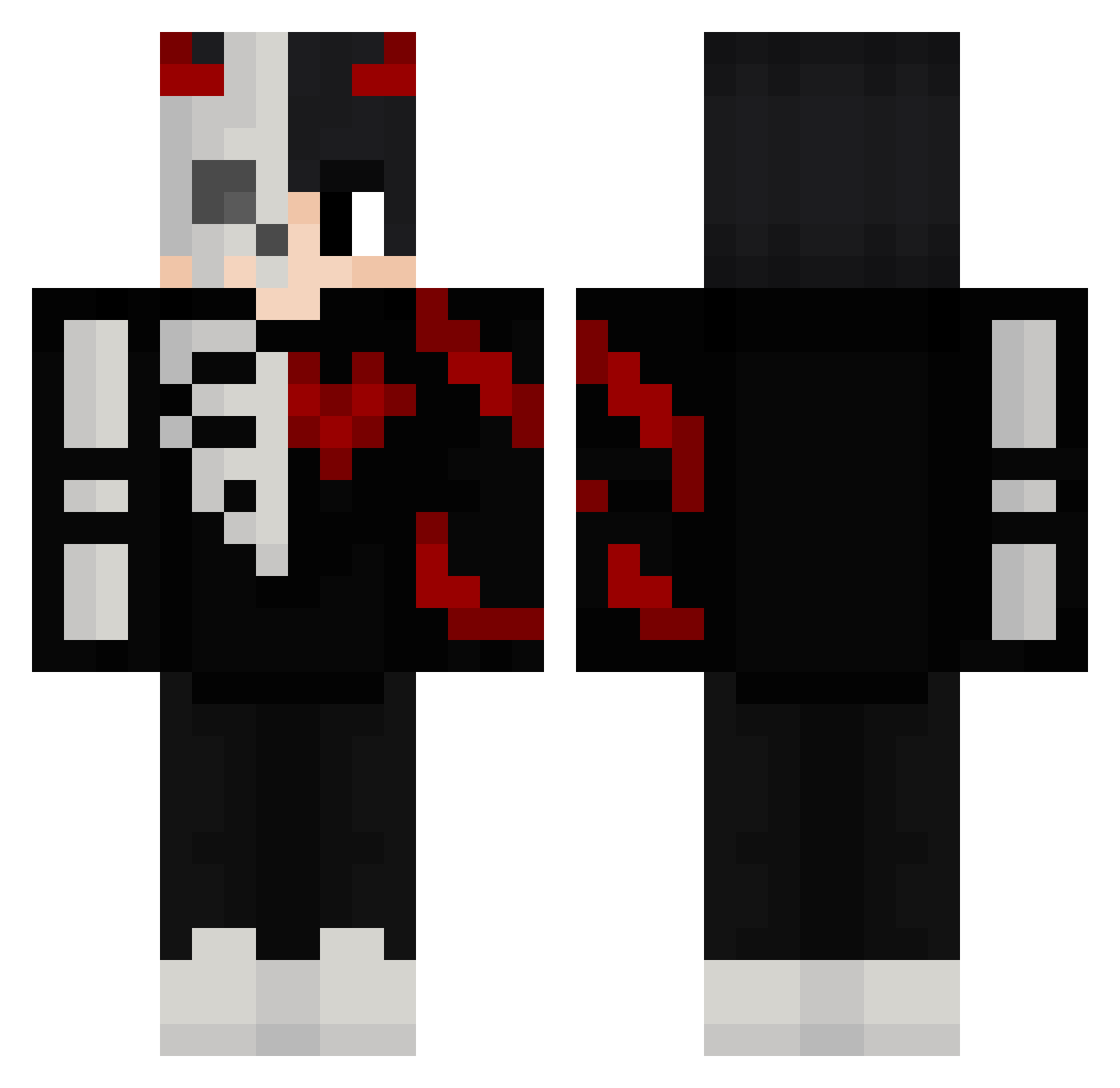 Engoon Minecraft skin, front and back view
