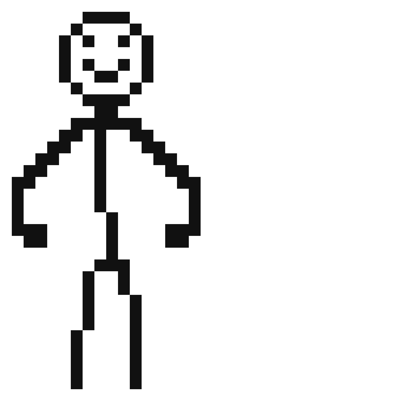 Lorehacker Minecraft skin, front and back view