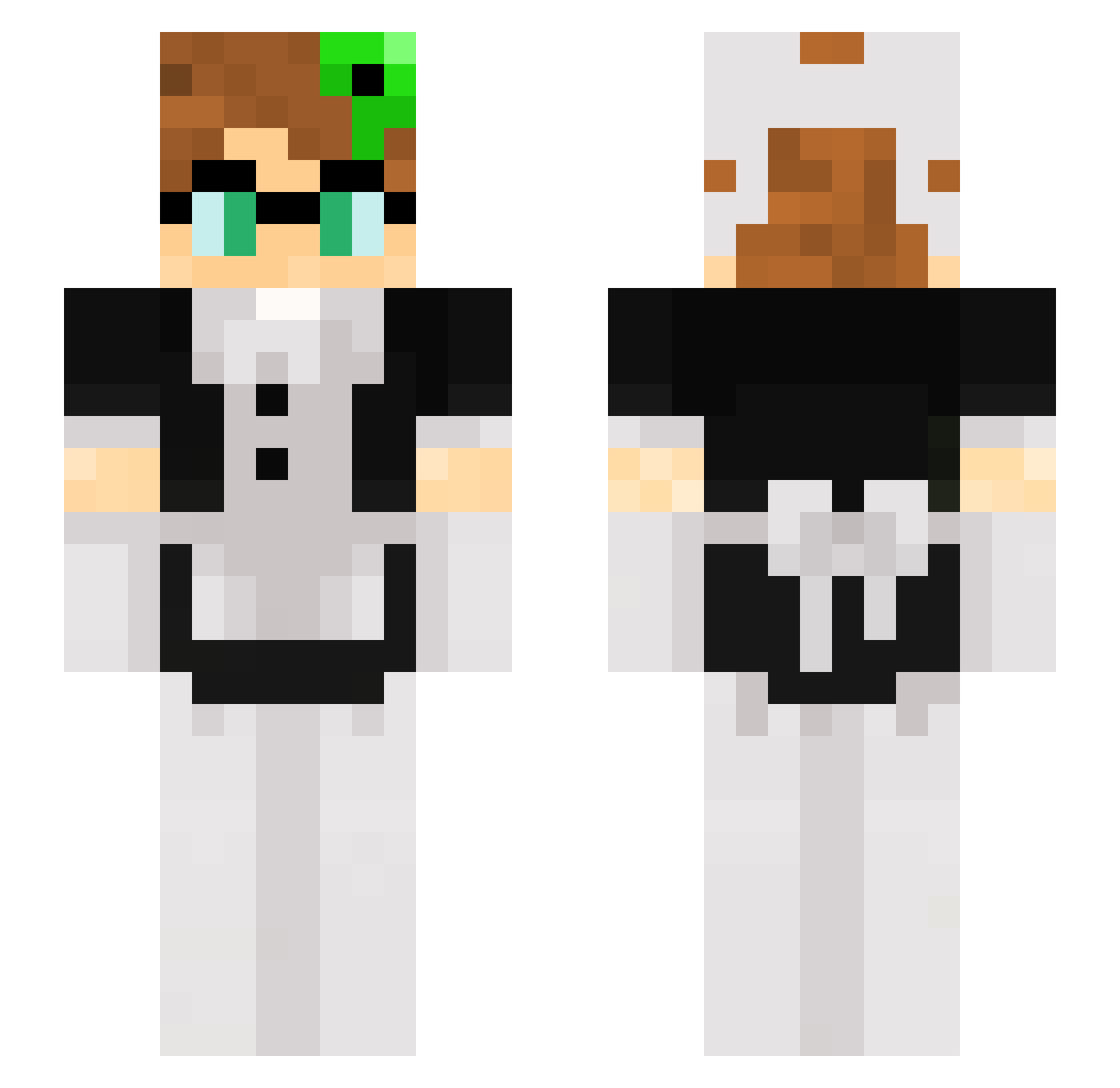 T0xic_W4ste Minecraft skin, front and back view