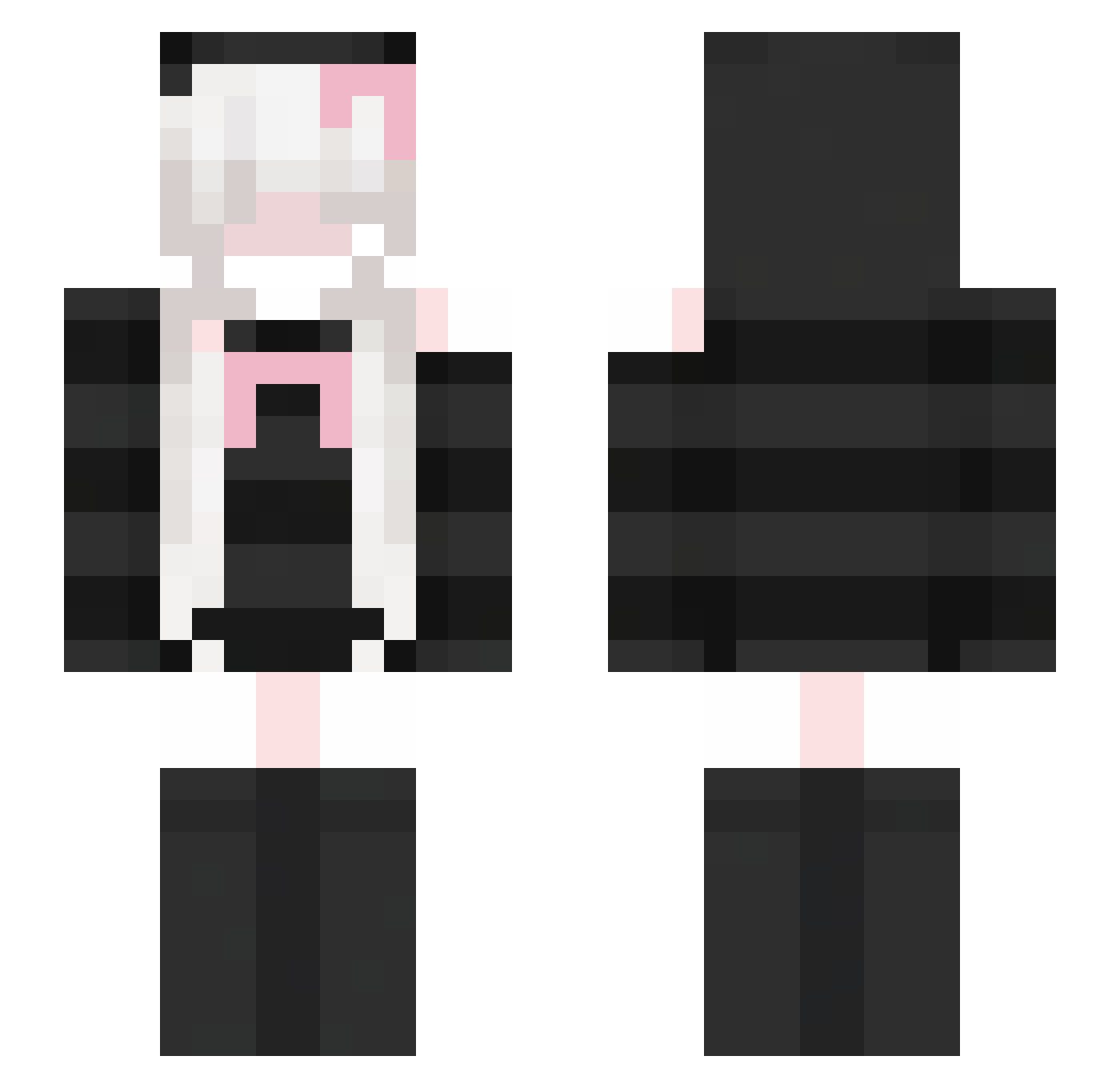 LavaGabriel2408 Minecraft skin, front and back view