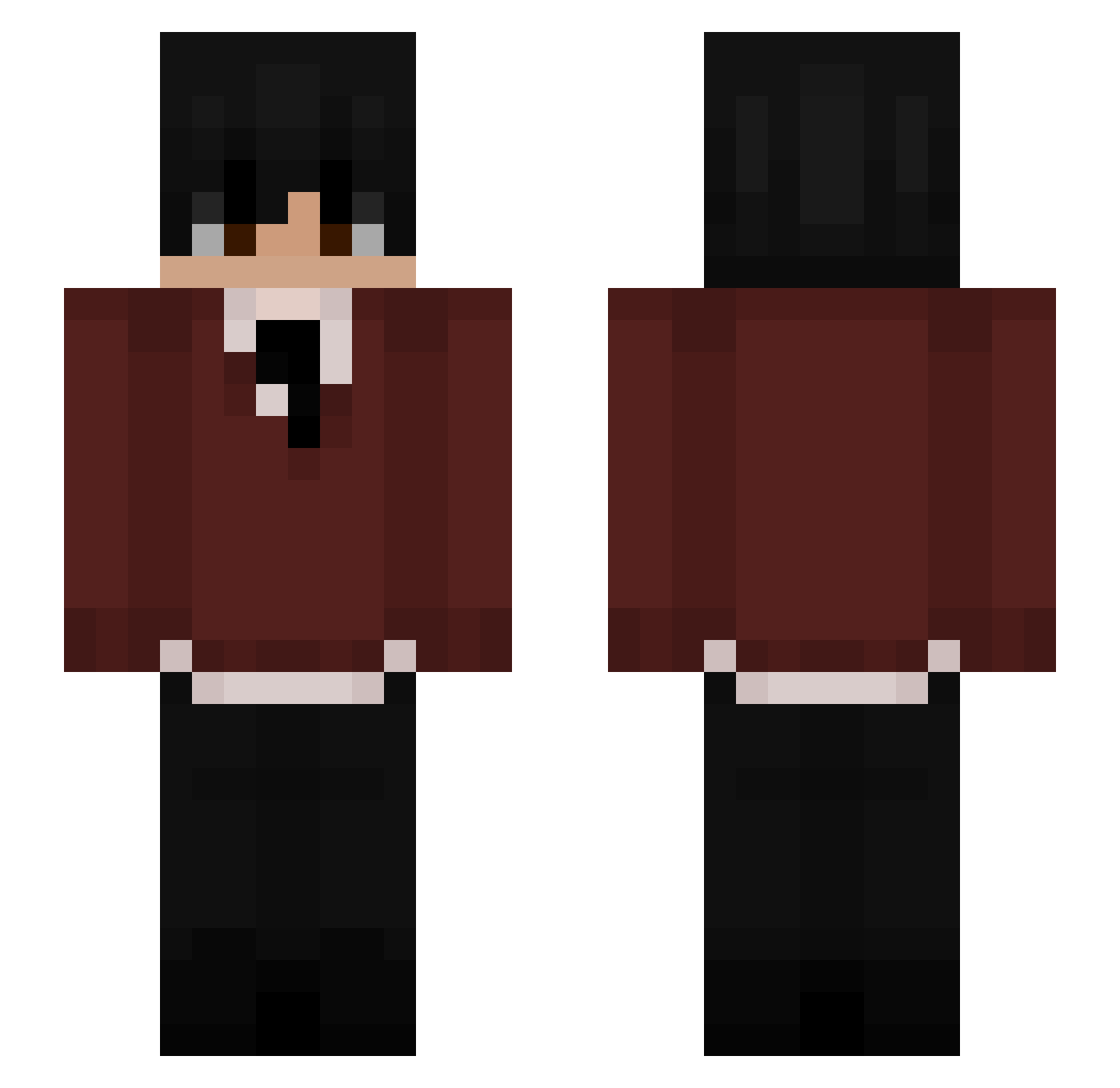 usselezzz Minecraft skin, front and back view