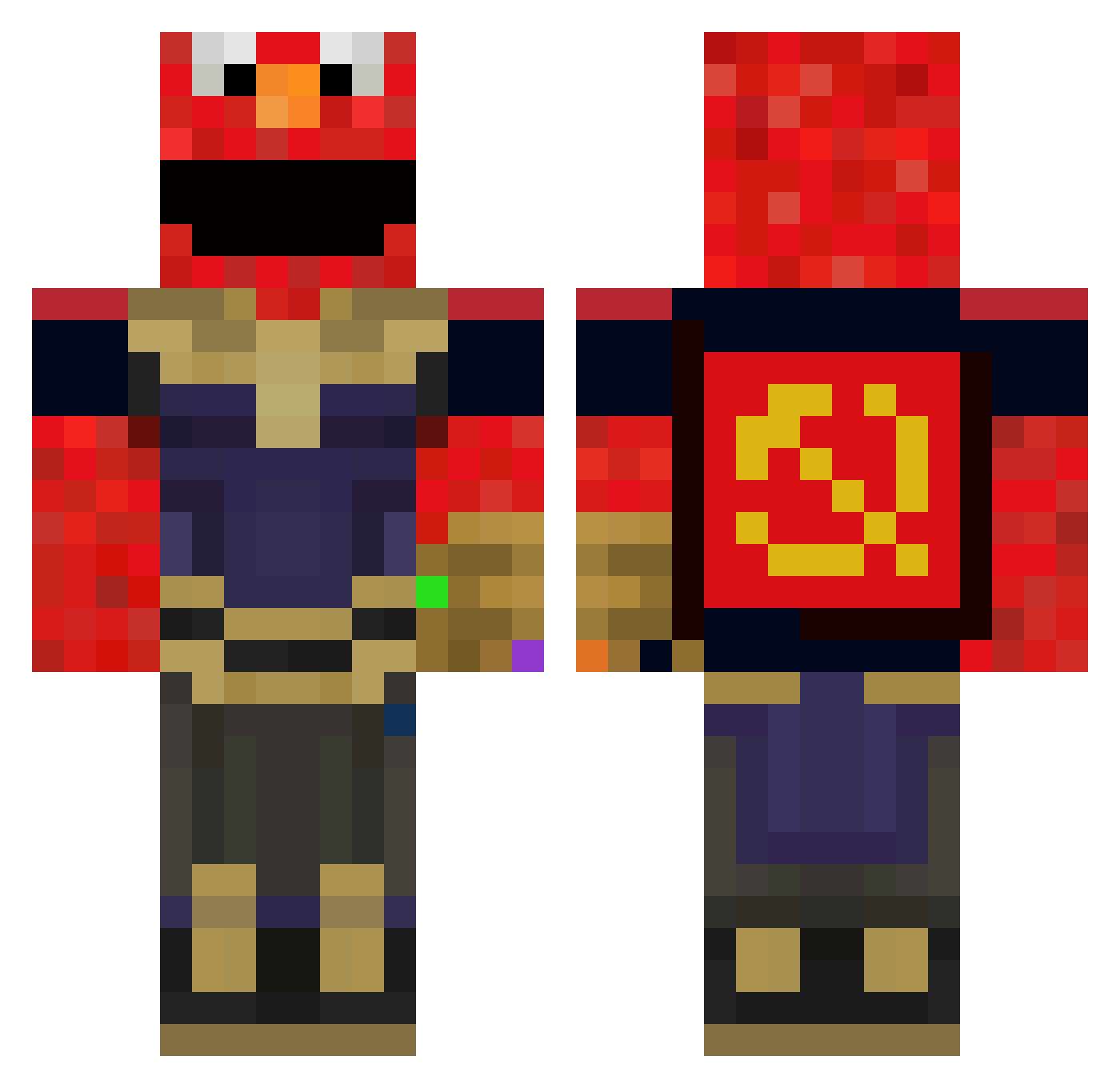 instant_luck Minecraft skin, front and back view