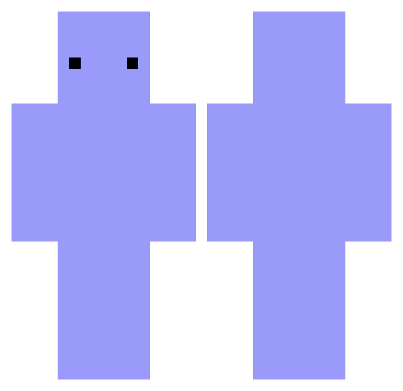 Tia_Joyce_S2 Minecraft skin, front and back view