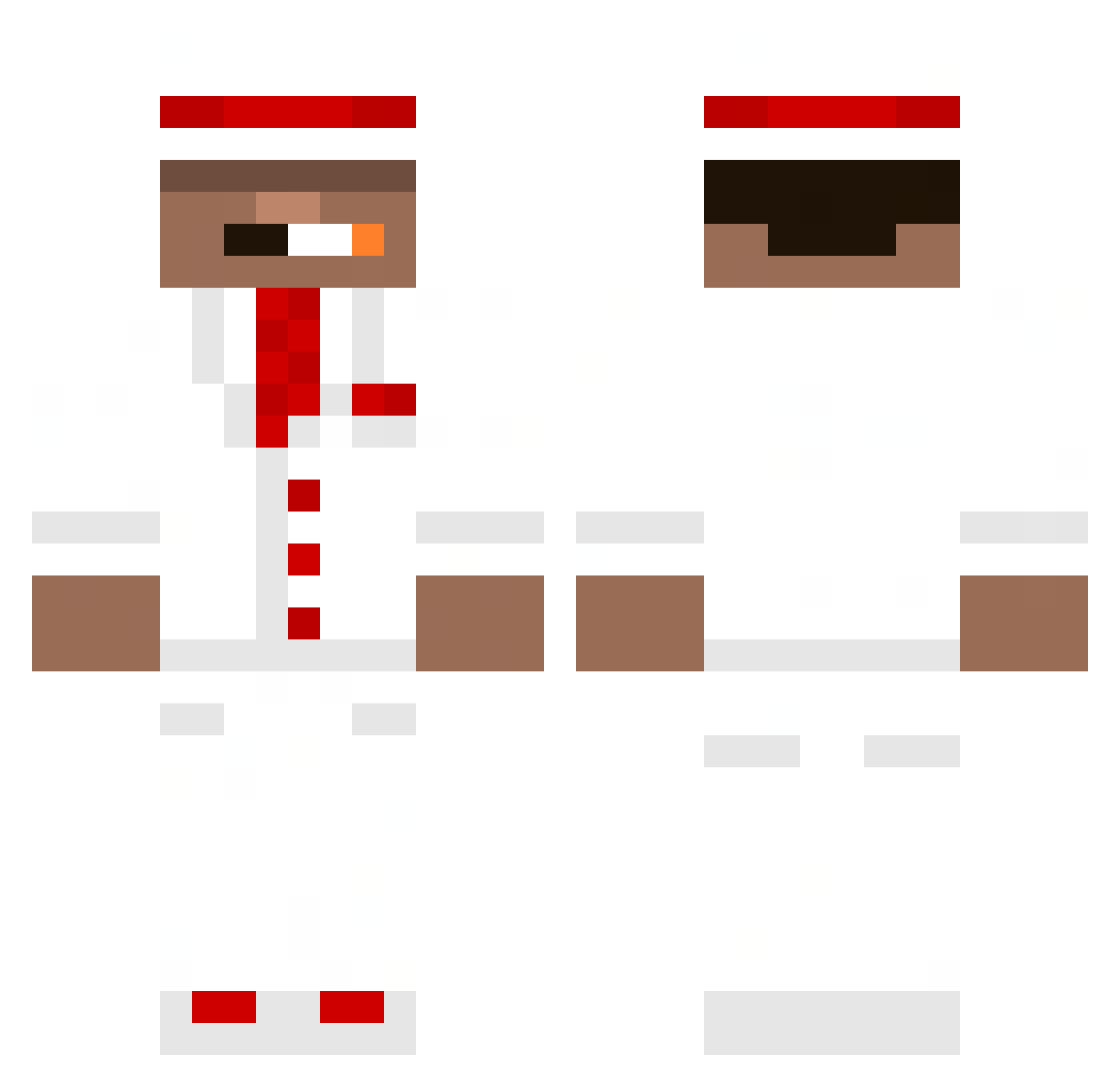 spritg Minecraft skin, front and back view