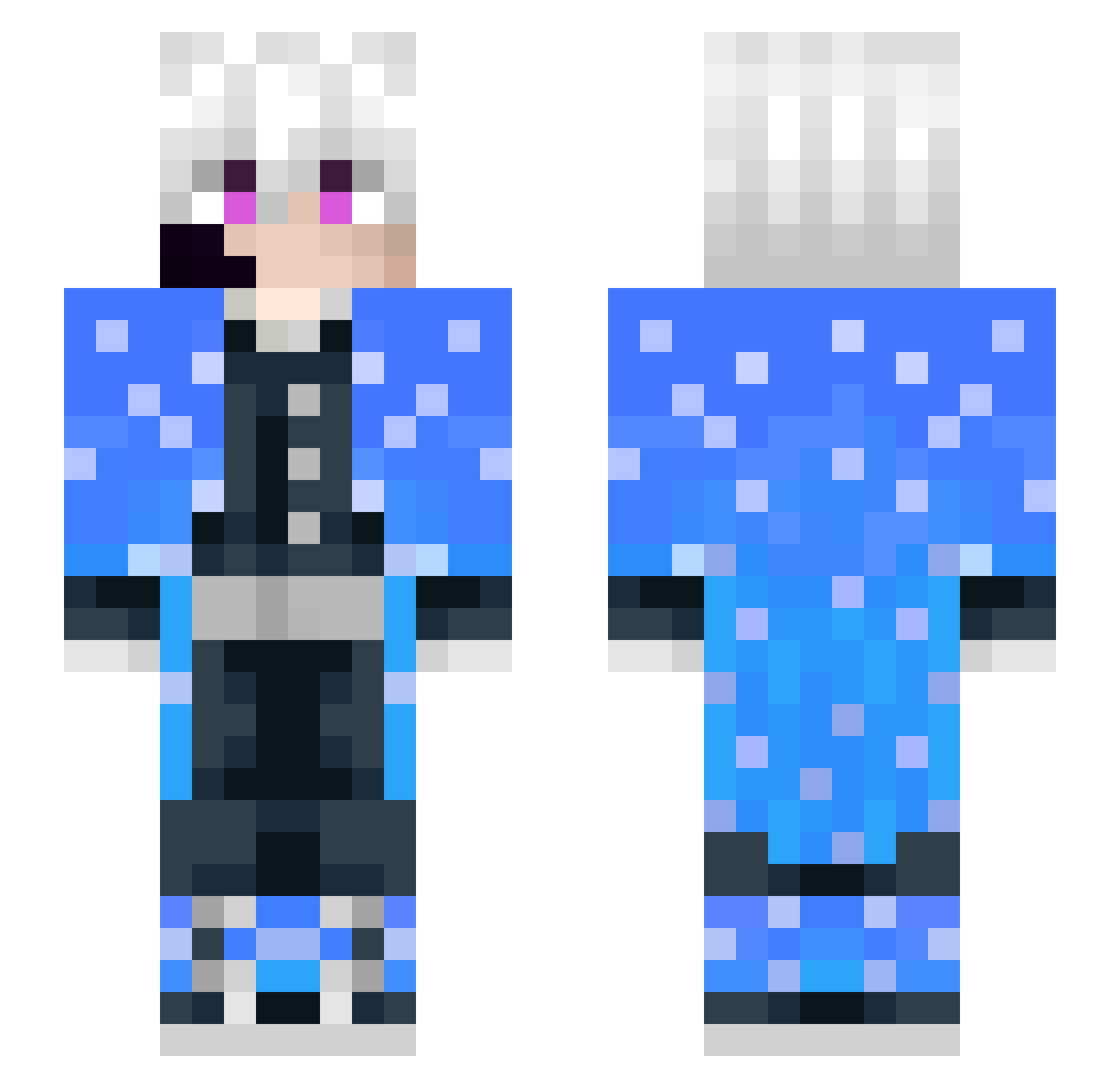 cauanstoll Minecraft skin, front and back view