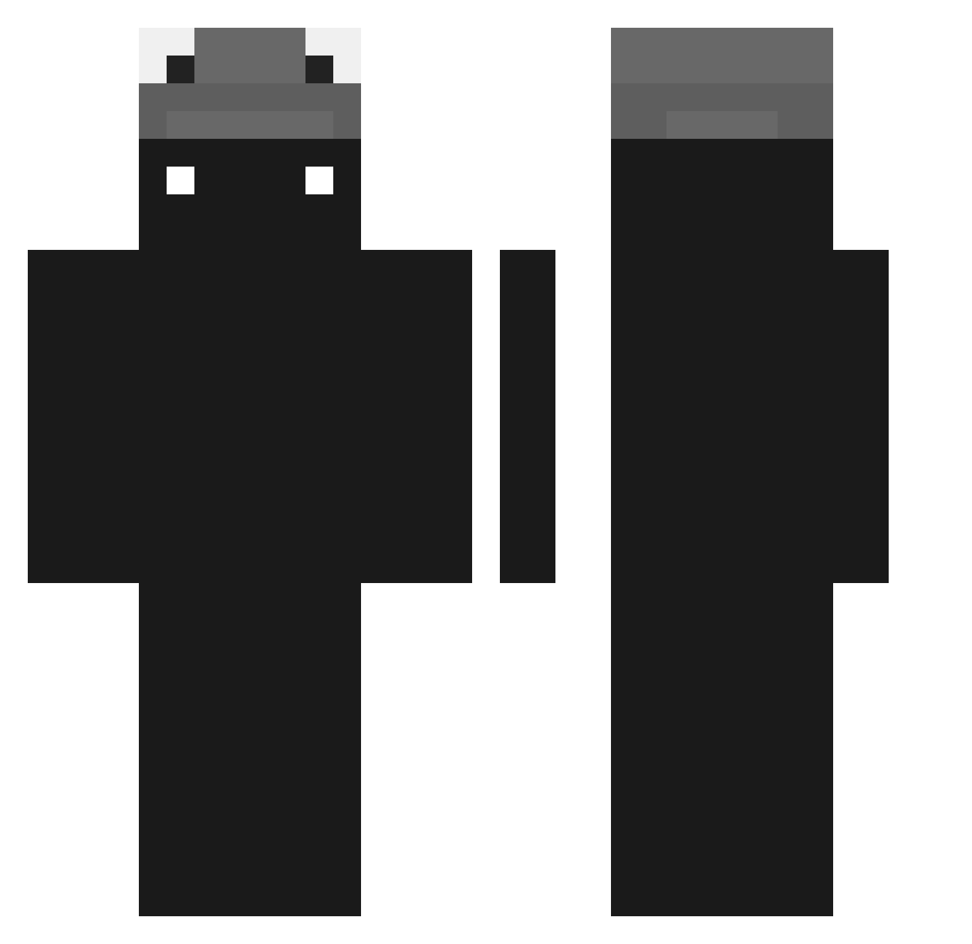 yonatanf Minecraft skin, front and back view