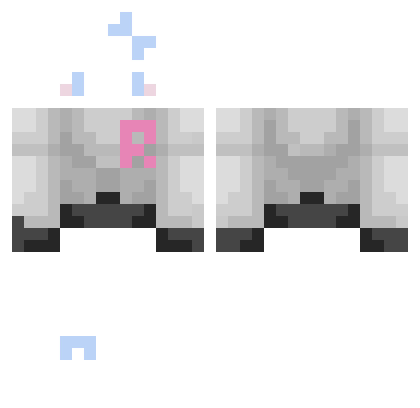 dampolicous Minecraft skin, front and back view