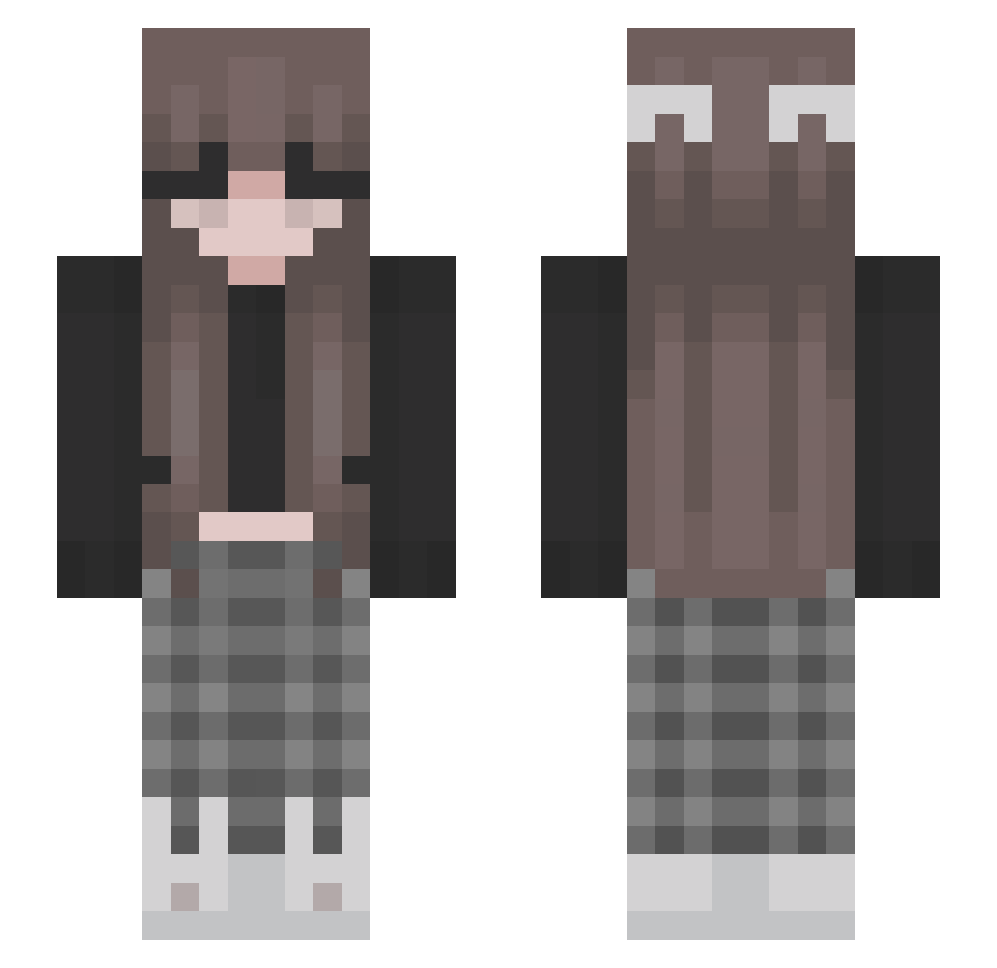3ierkopf Minecraft skin, front and back view
