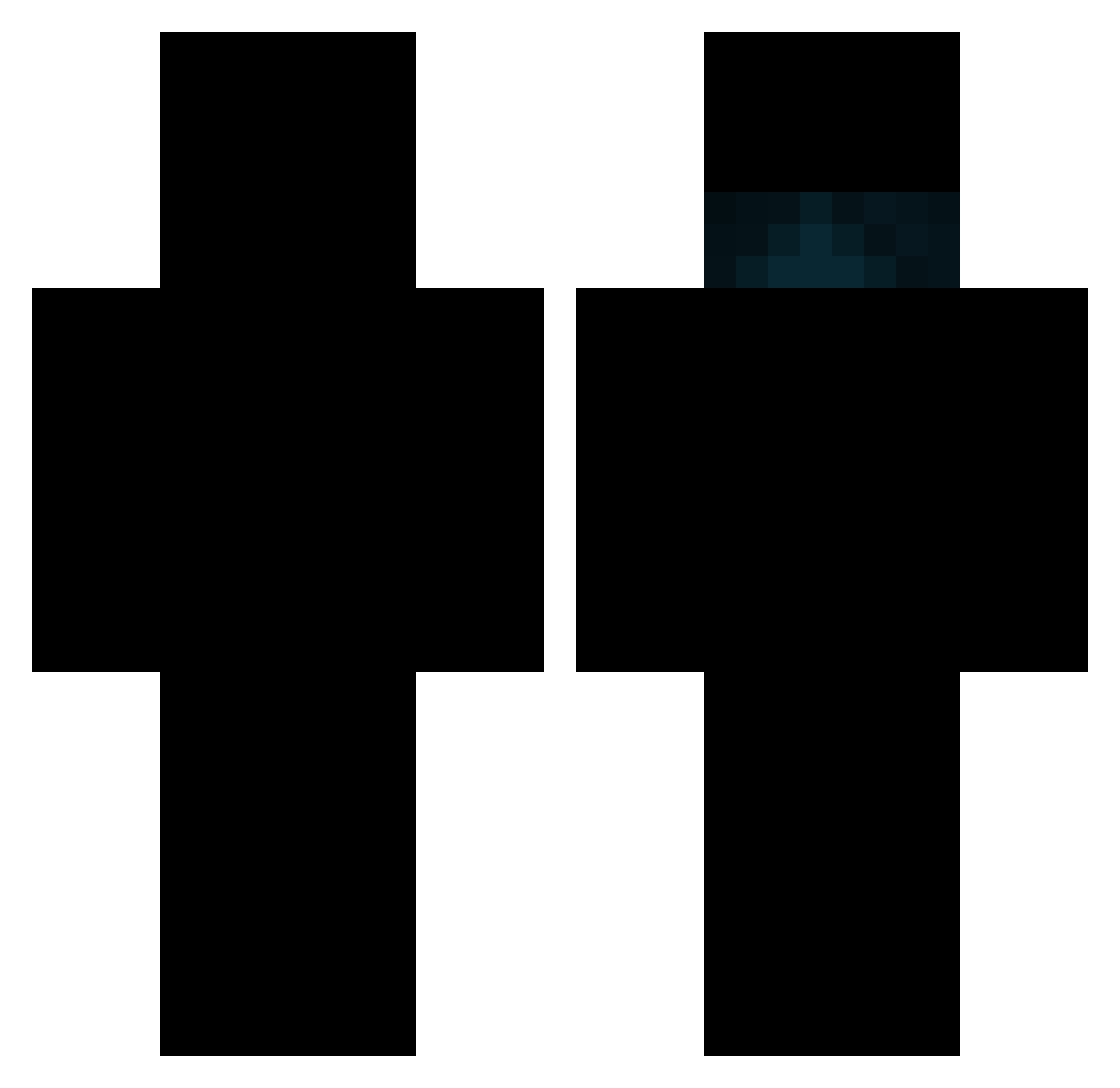 PreExisting Minecraft skin, front and back view