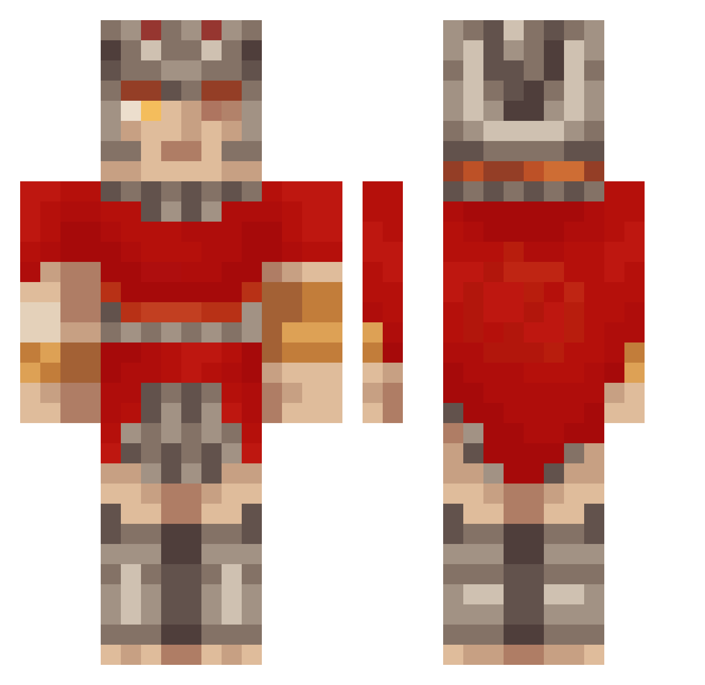 DoorDash223 Minecraft skin, front and back view