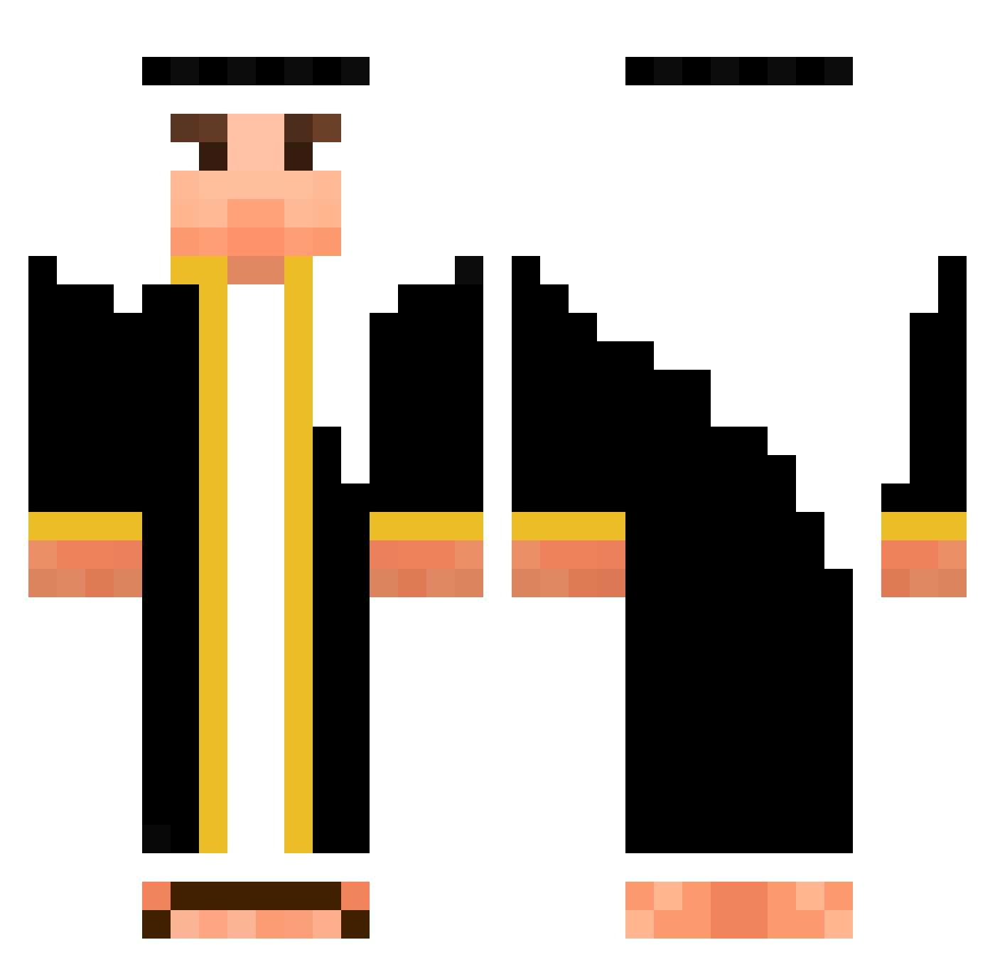 SweatGerman7 Minecraft skin, front and back view