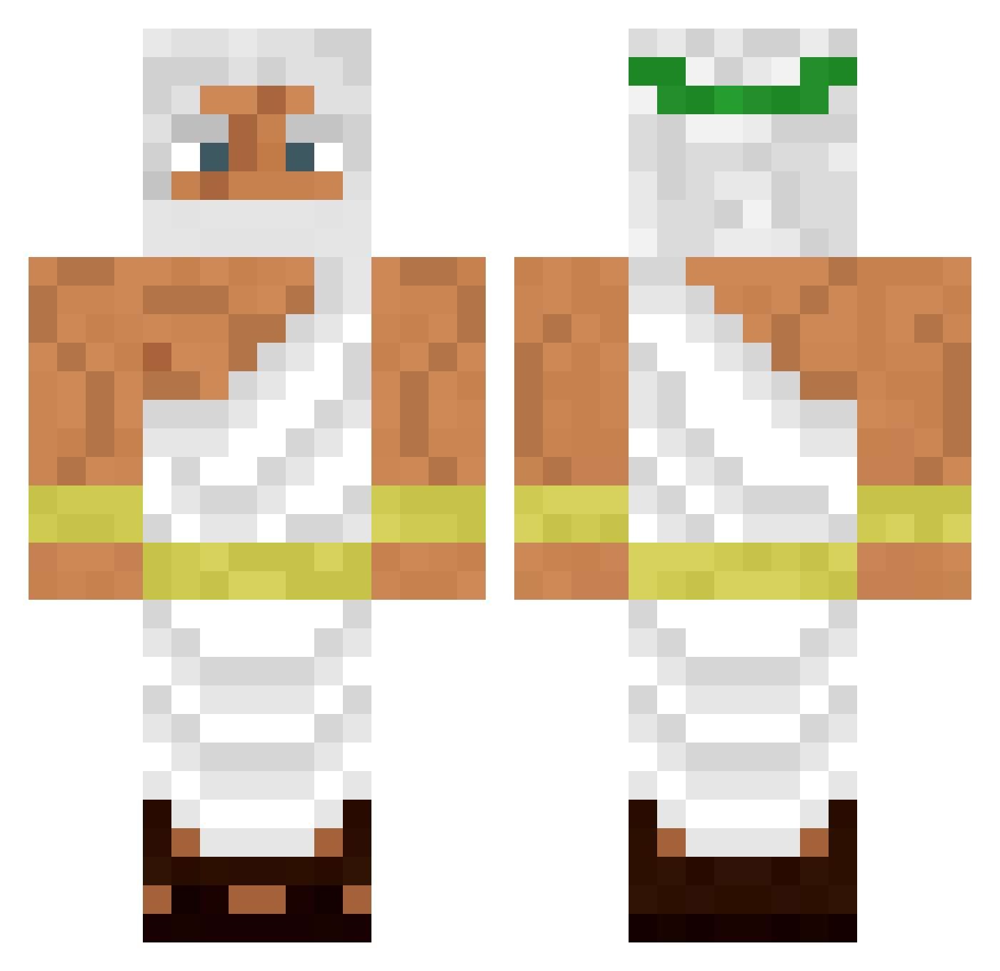 BrunoPowroznik_ Minecraft skin, front and back view