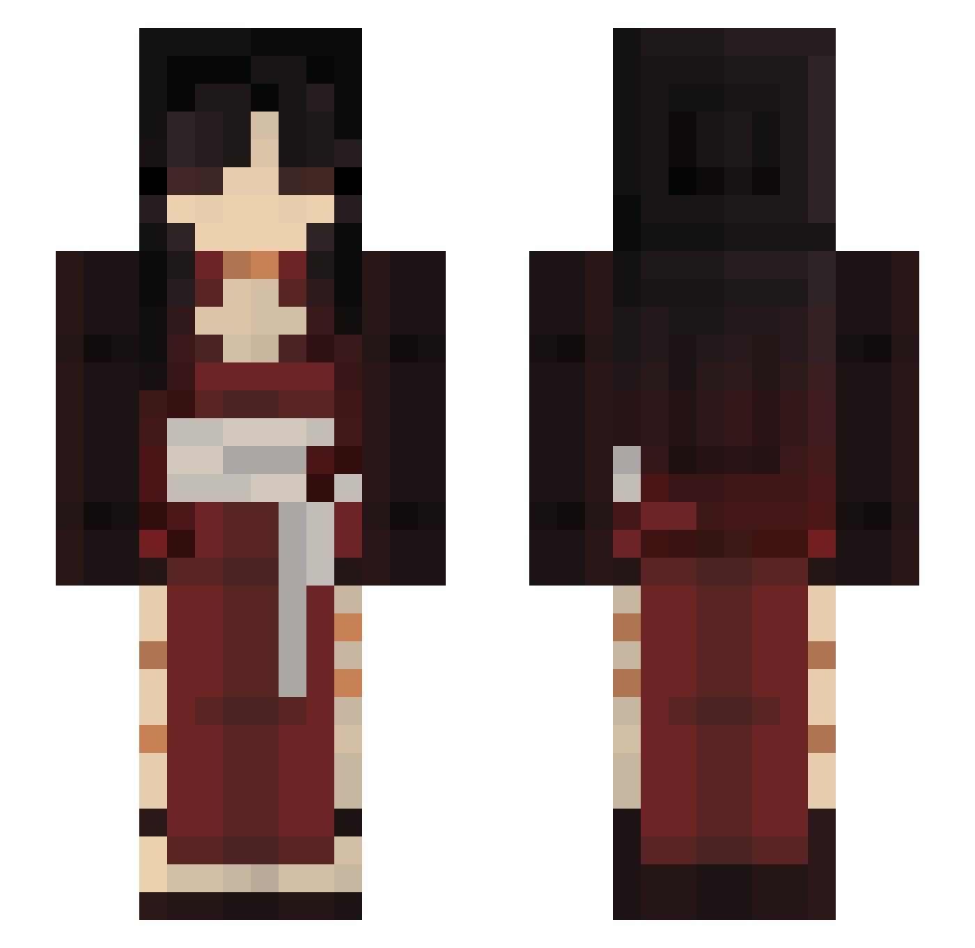 ASTRO15_ Minecraft skin, front and back view