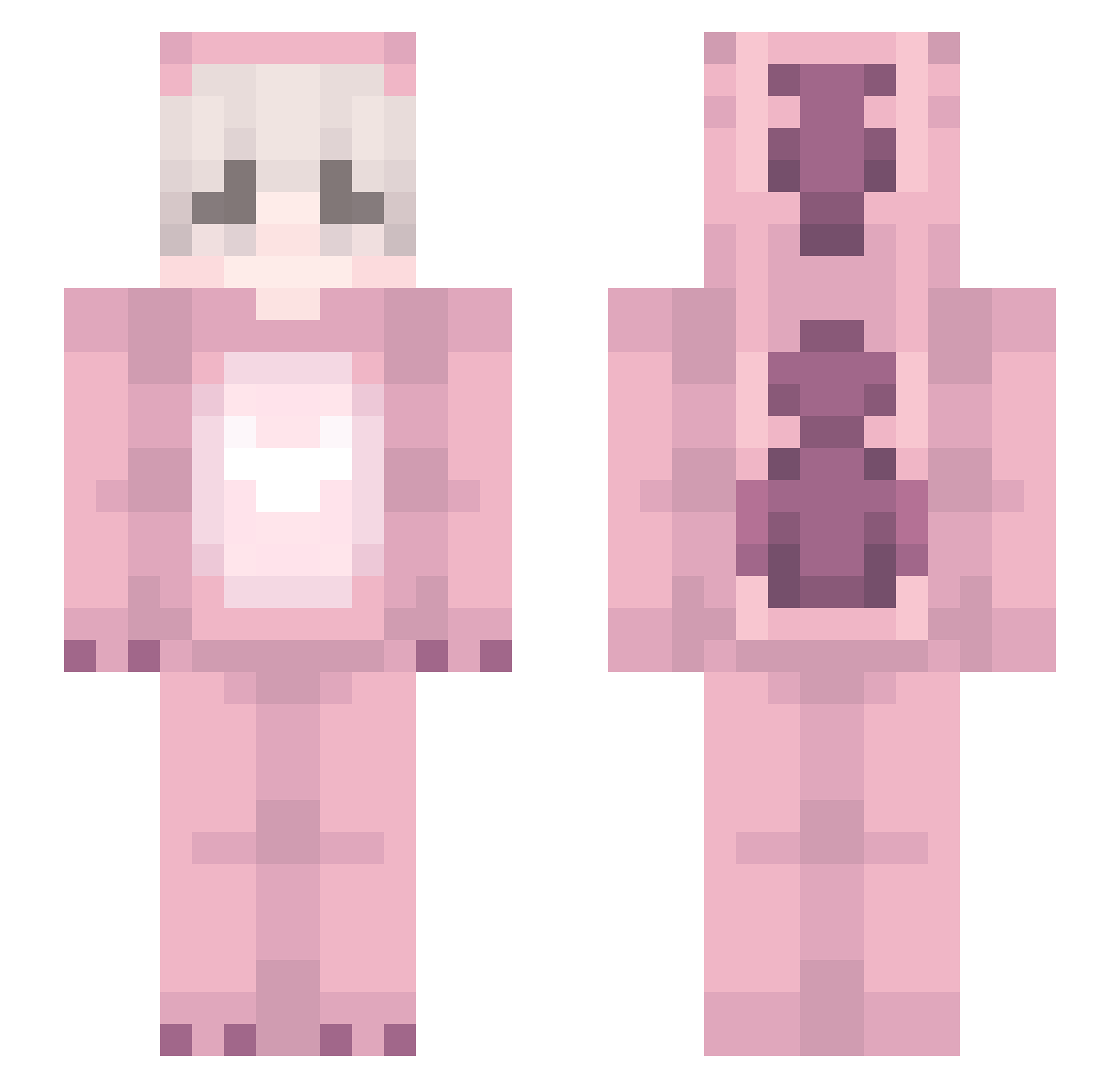 malcqm Minecraft skin, front and back view