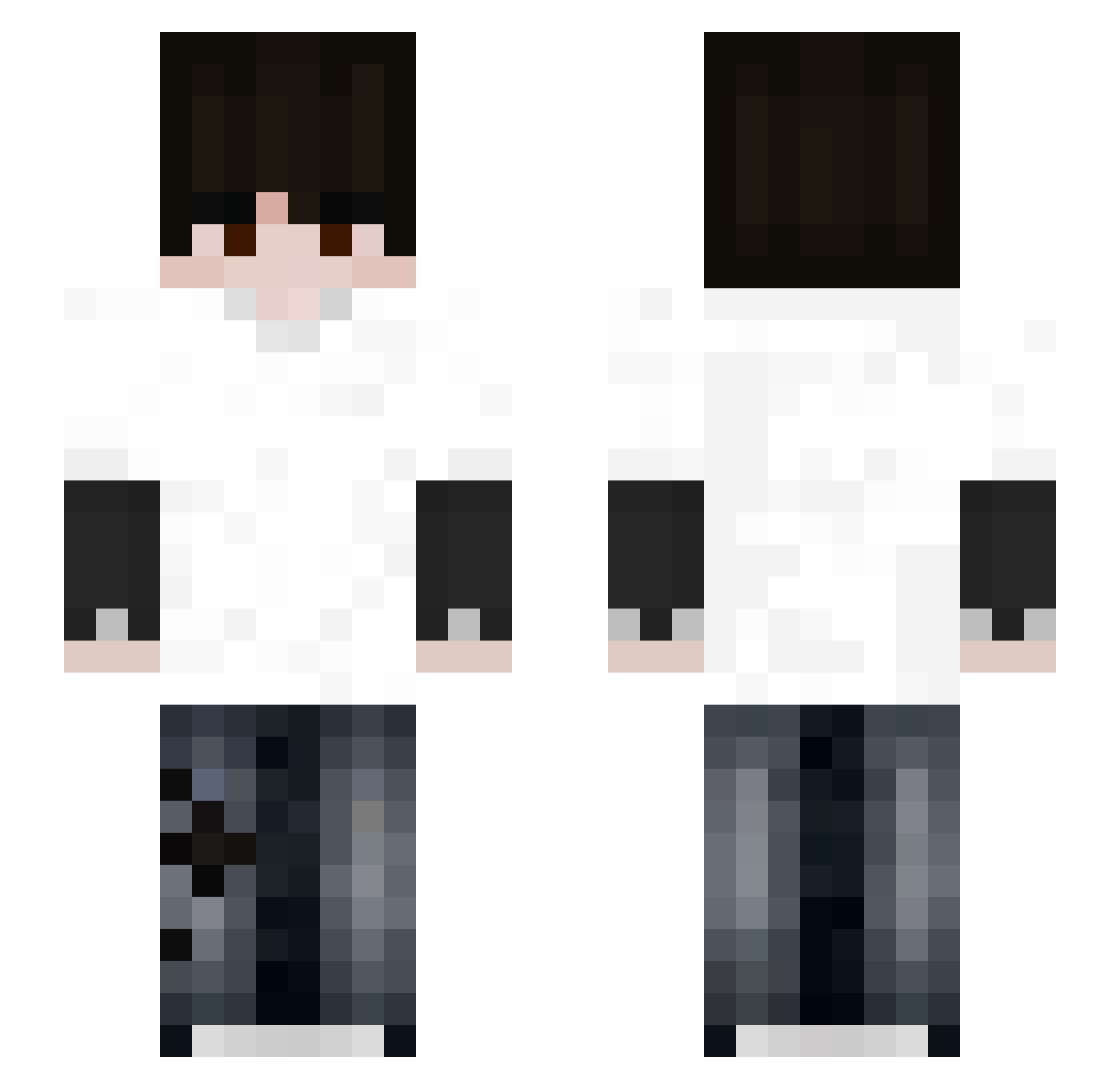 TyingDustAK19 Minecraft skin, front and back view