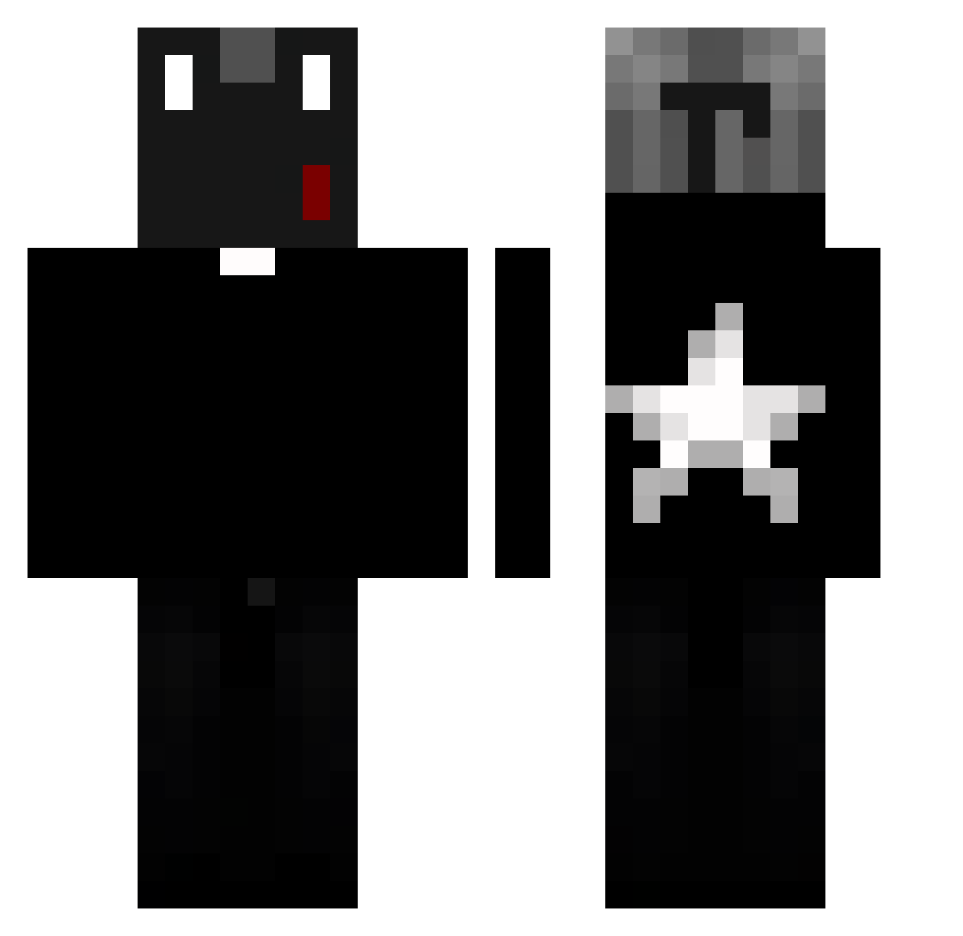 REFLECTOR999 Minecraft skin, front and back view