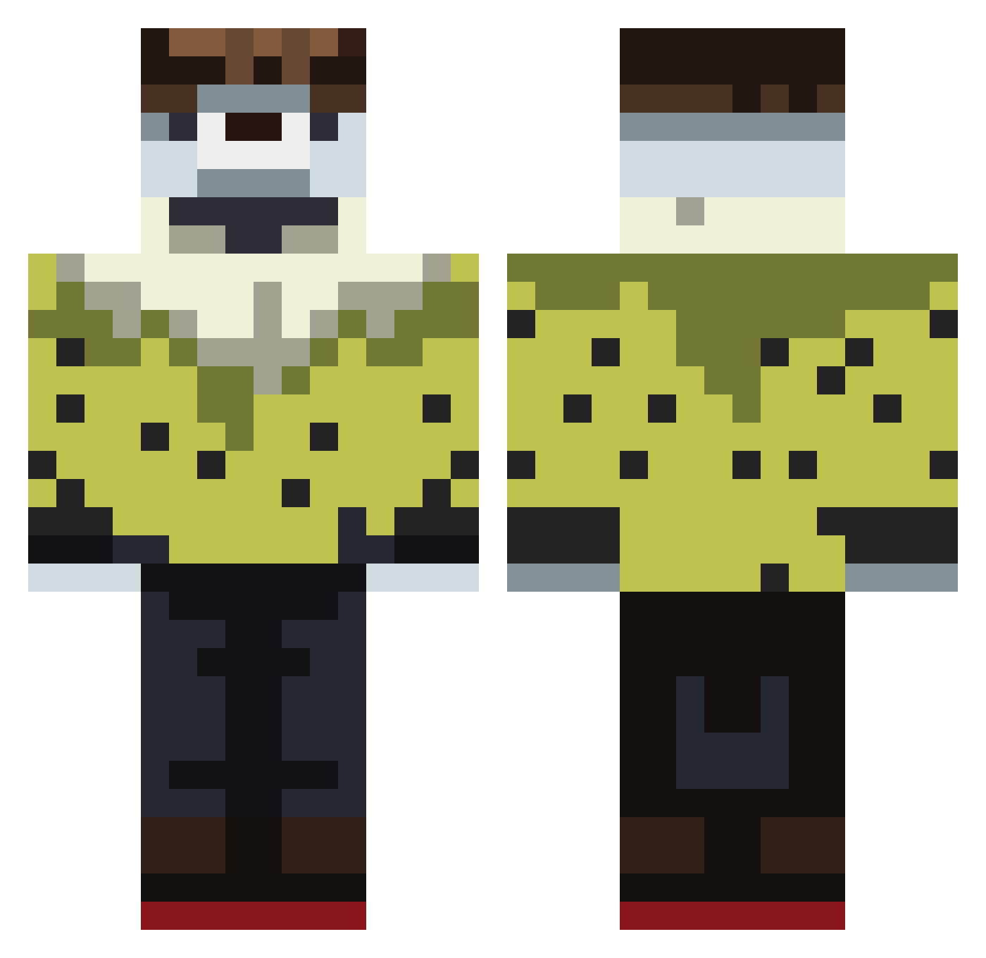 Tylercosmos Minecraft skin, front and back view