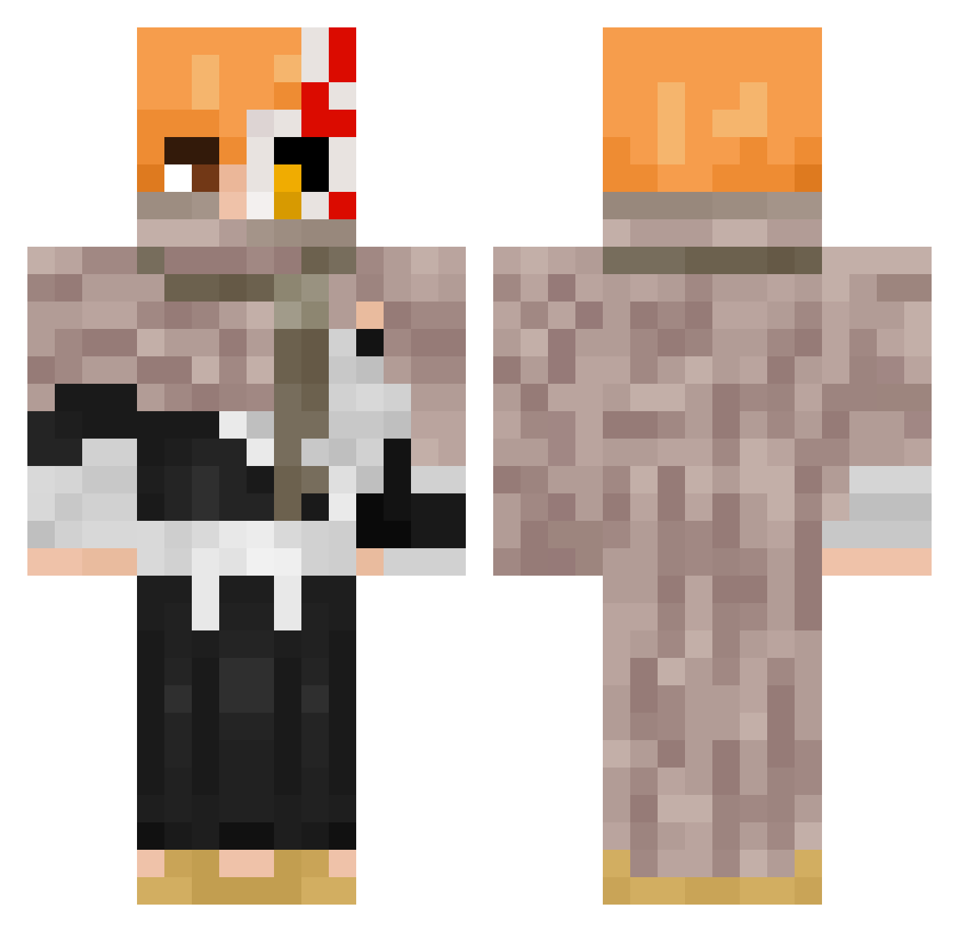 Froggy49294 Minecraft skin, front and back view