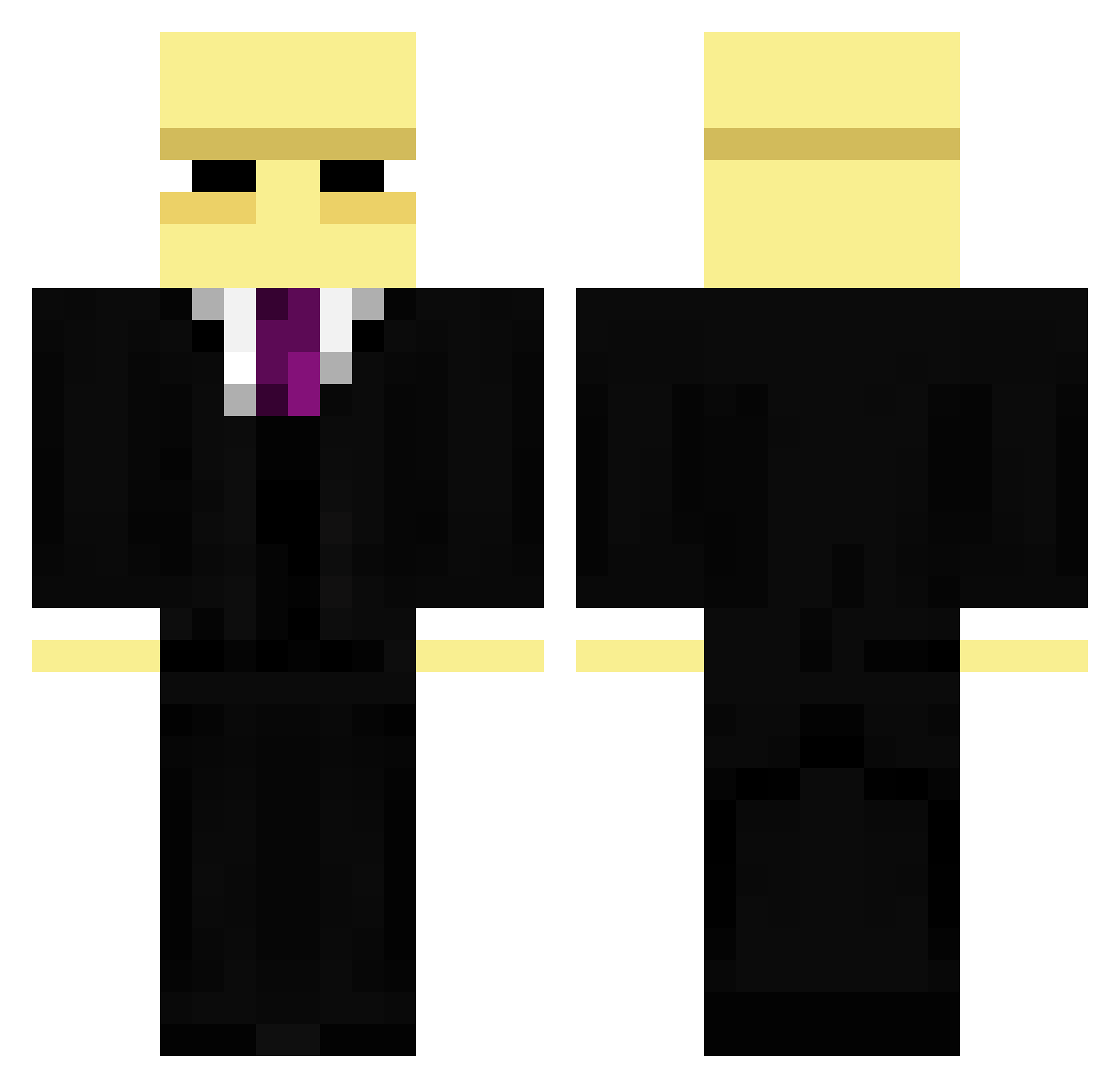 shulkerjuice Minecraft skin, front and back view