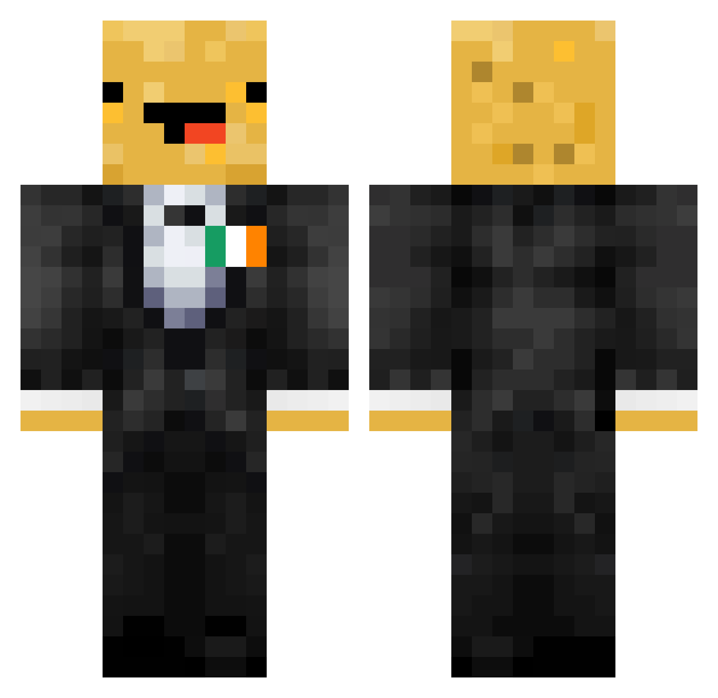 potato_thief Minecraft skin, front and back view