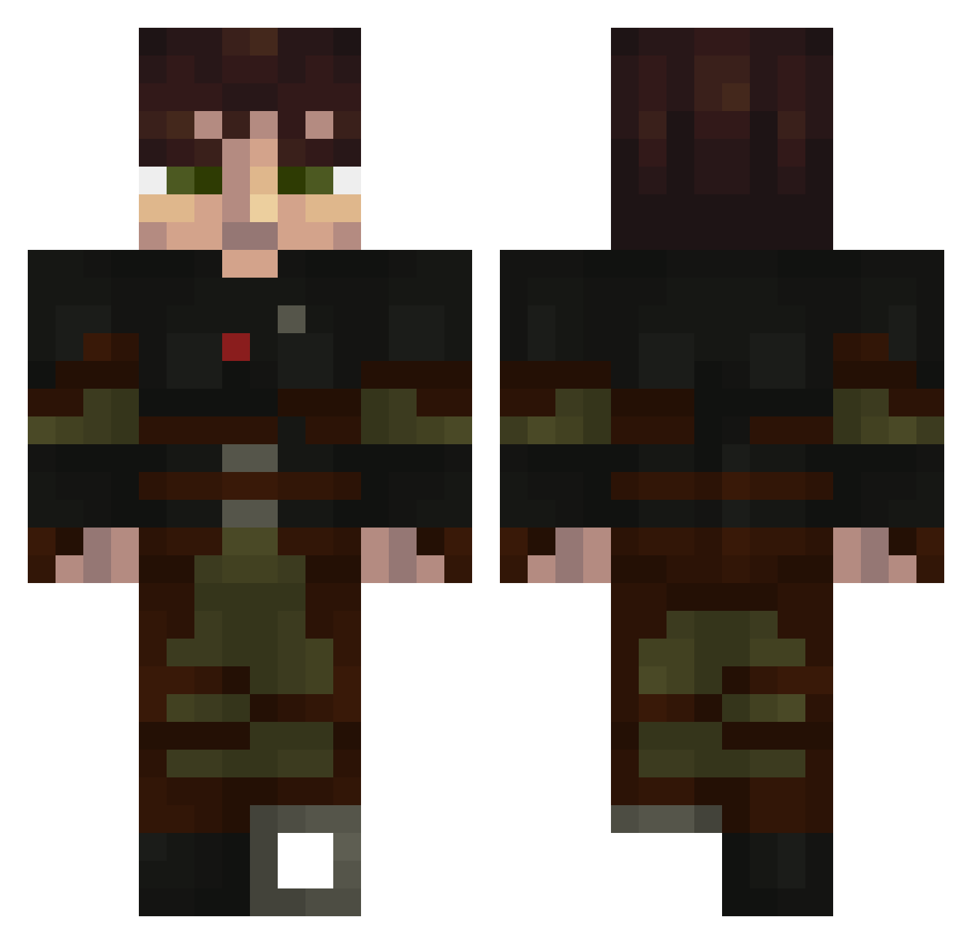 therealbossman_ Minecraft skin, front and back view