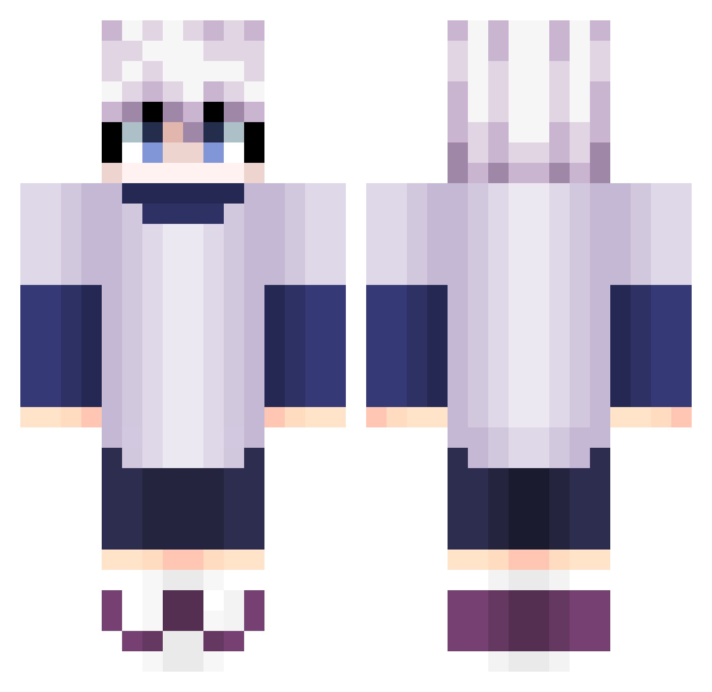 oraan Minecraft skin, front and back view