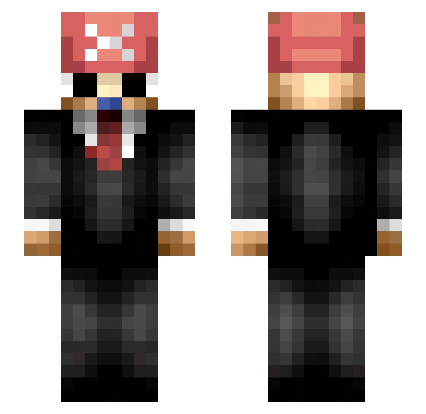 TheSmexyLegend Minecraft skin, front and back view