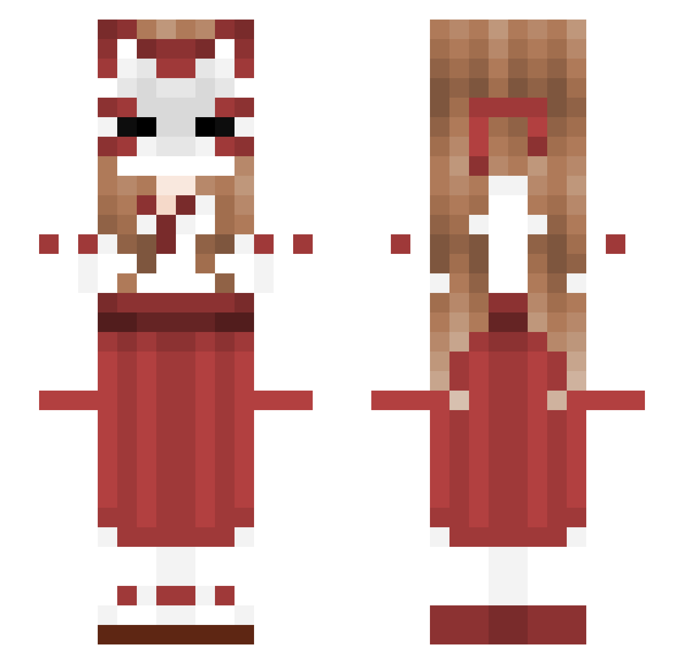 Jule_Tonks Minecraft skin, front and back view