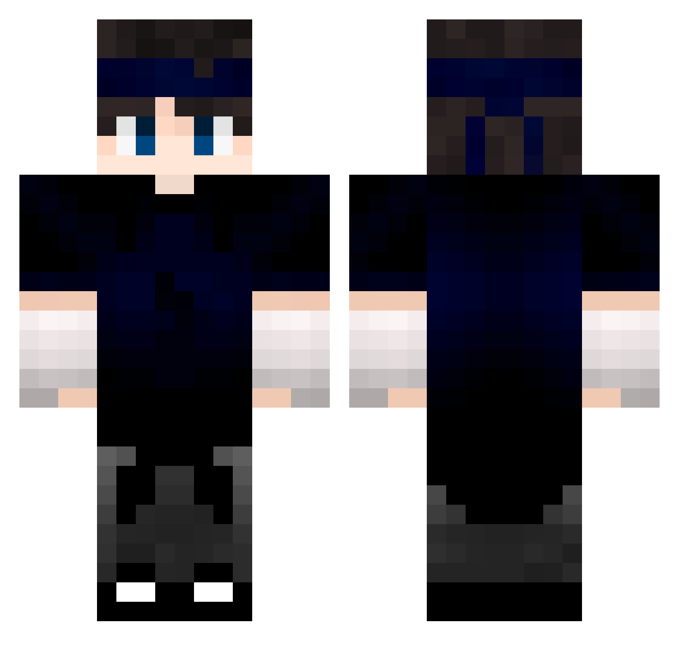ZertioN_ Minecraft skin, front and back view
