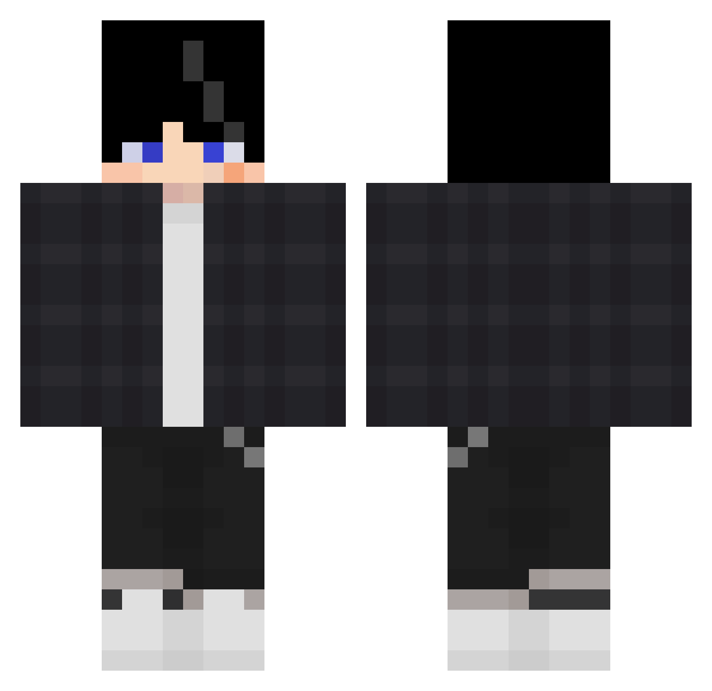 LordSmokey4 Minecraft skin, front and back view