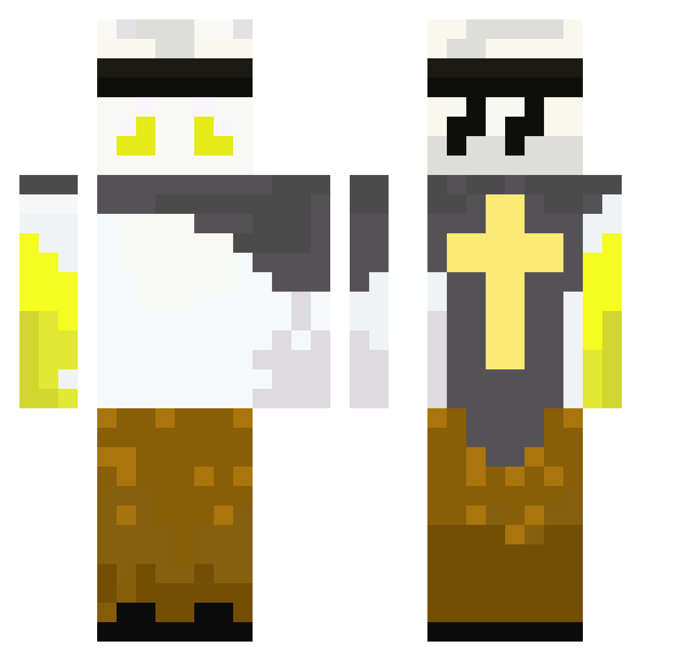 Mitaro_koha Minecraft skin, front and back view