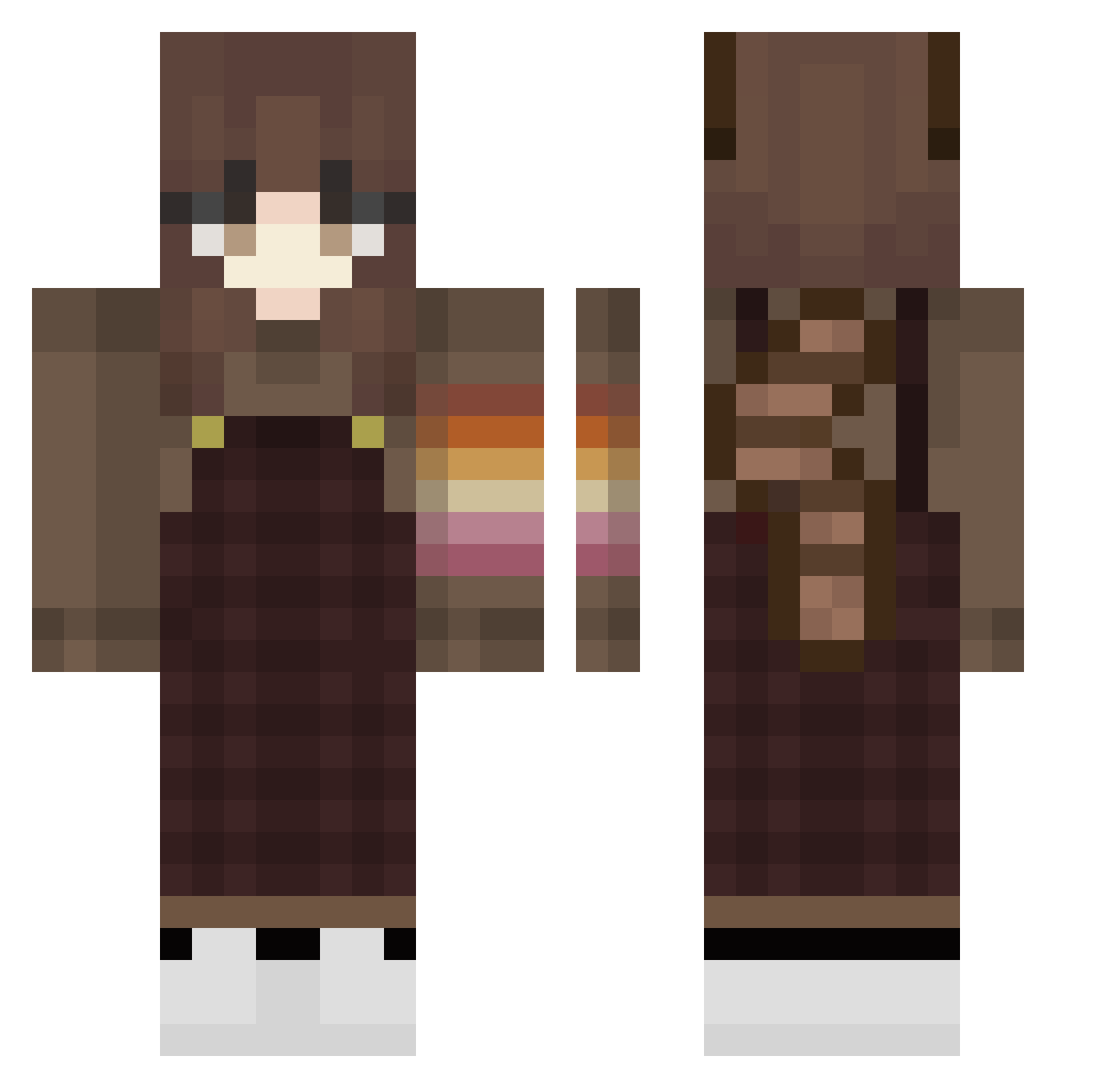 vaulys_15 Minecraft skin, front and back view