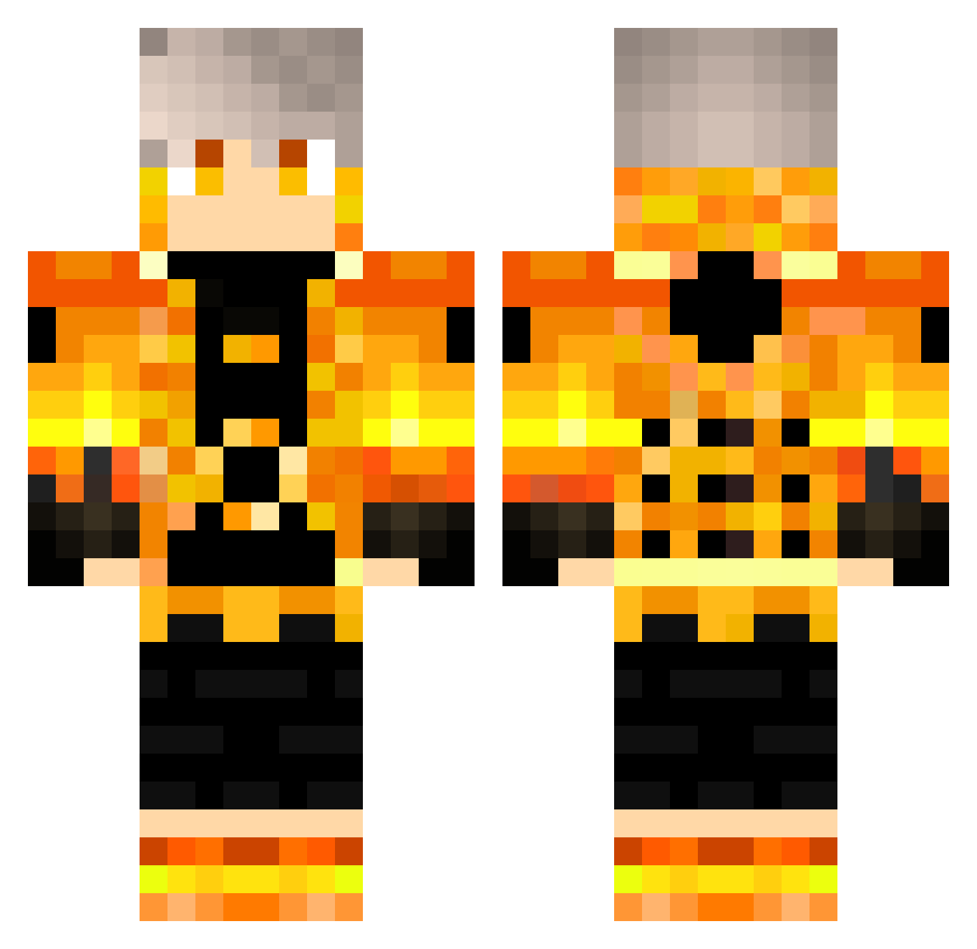 175_zzzzz Minecraft skin, front and back view