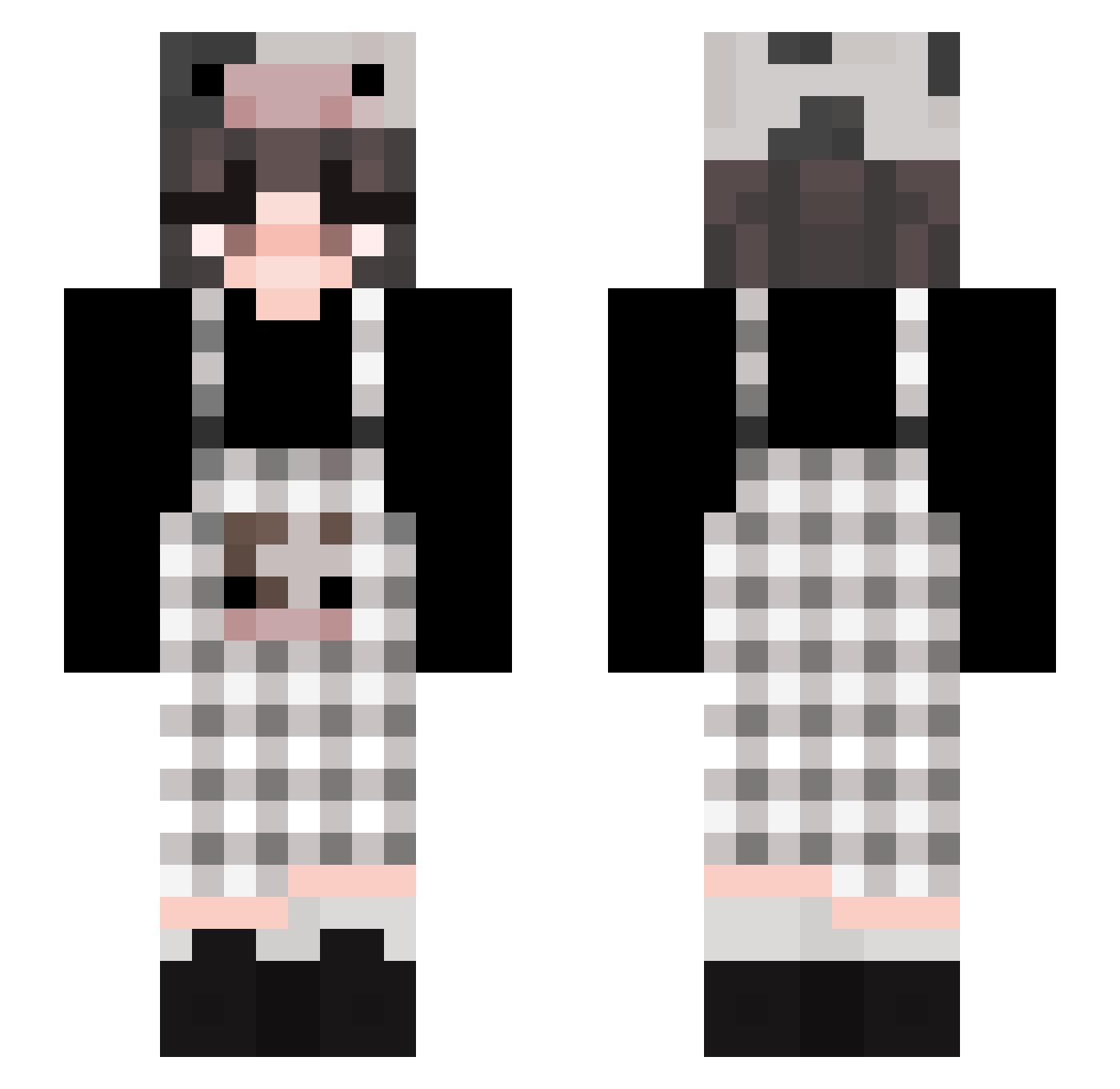 Froggy_08 Minecraft skin, front and back view