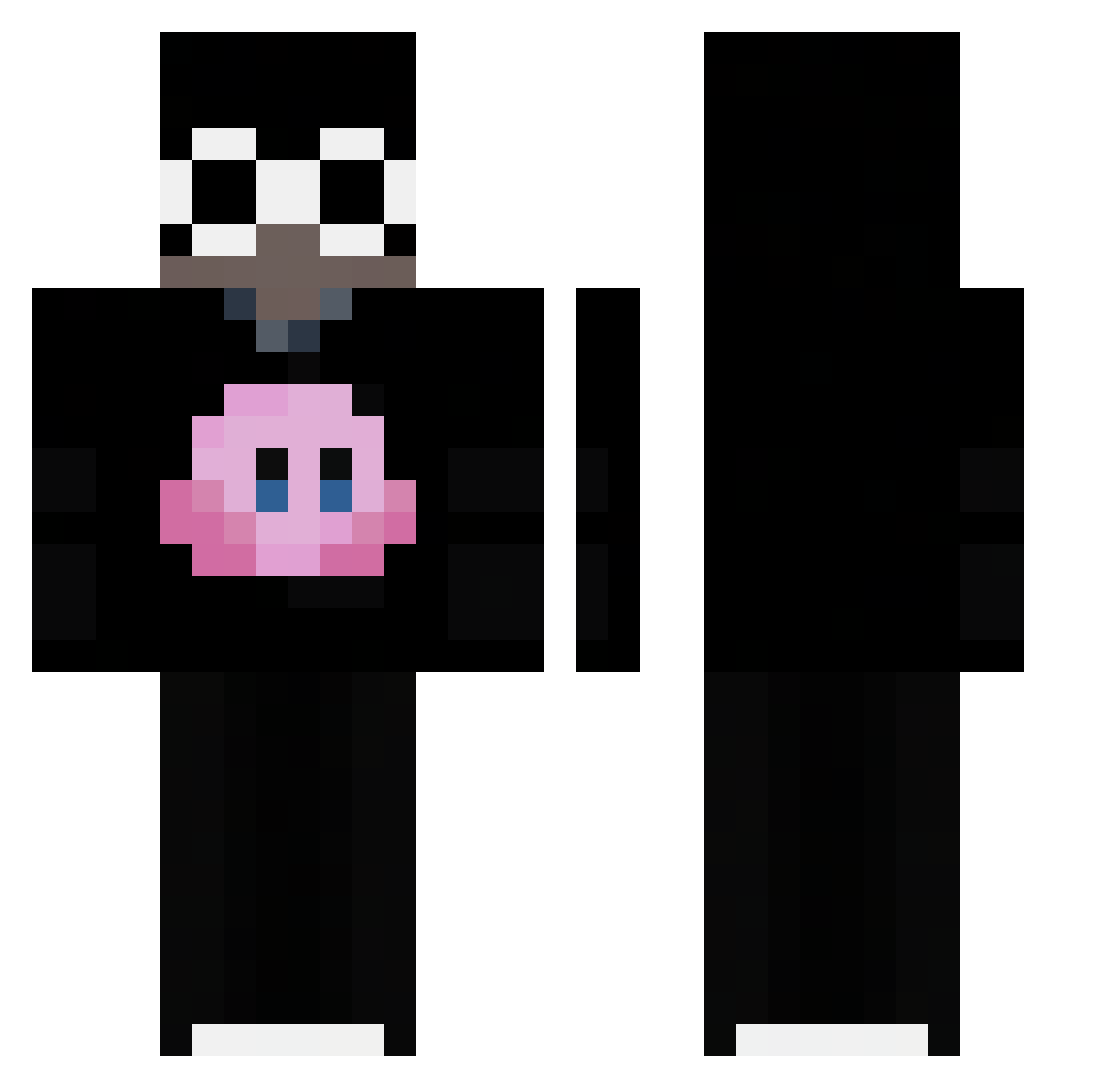 Ogtheu Minecraft skin, front and back view